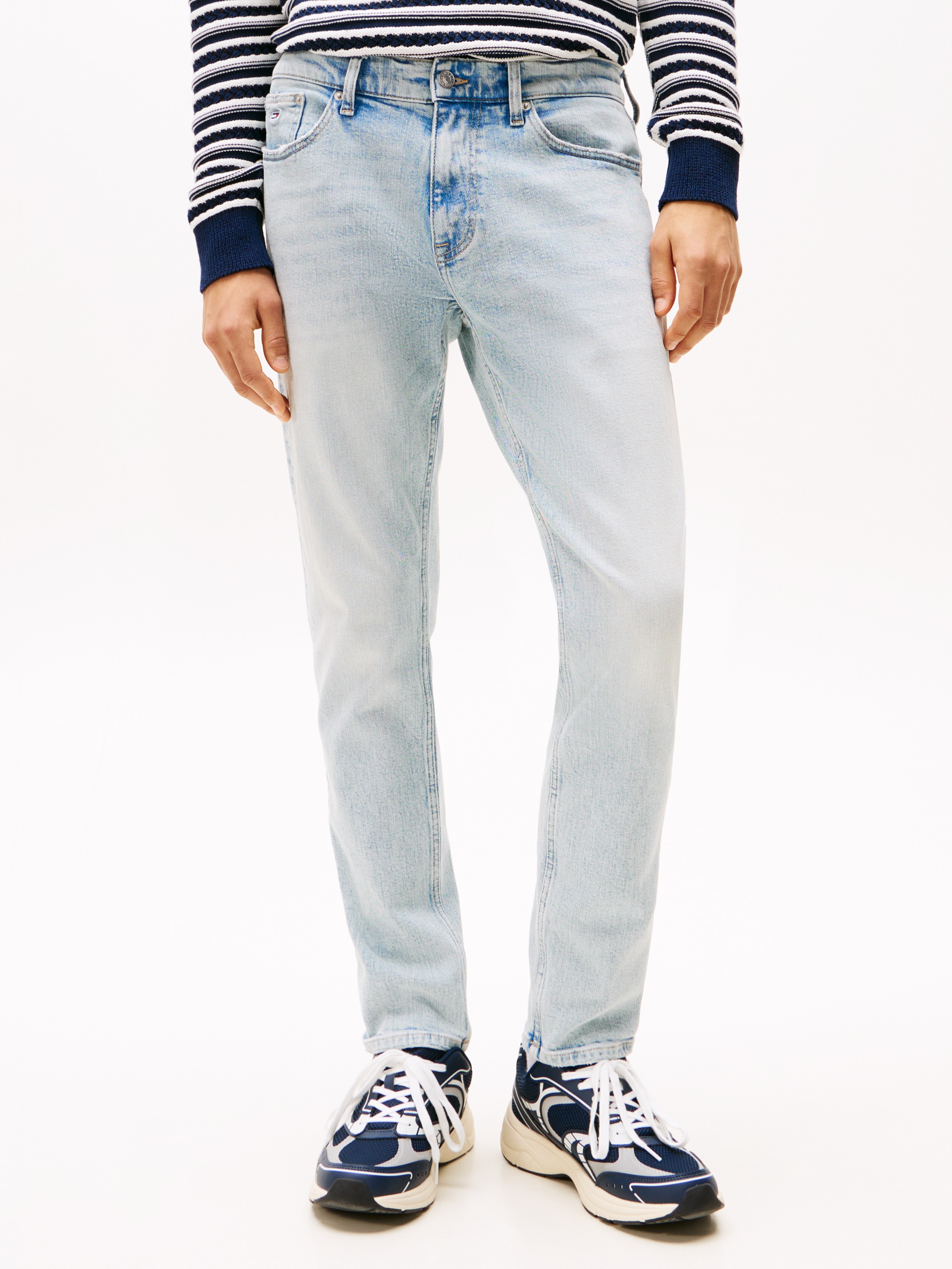 Tommy Jeans Slim-fit-Jeans »Austin Slim Tapered«, Mit Gürtelschlaufen
