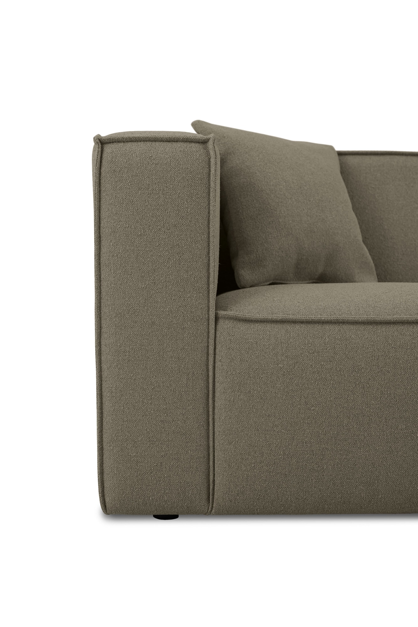 OTTO home Ecksofa »Tammie«, Breite 312 cm, Webstoff fein, bodentief, mit Wellenunterfederung