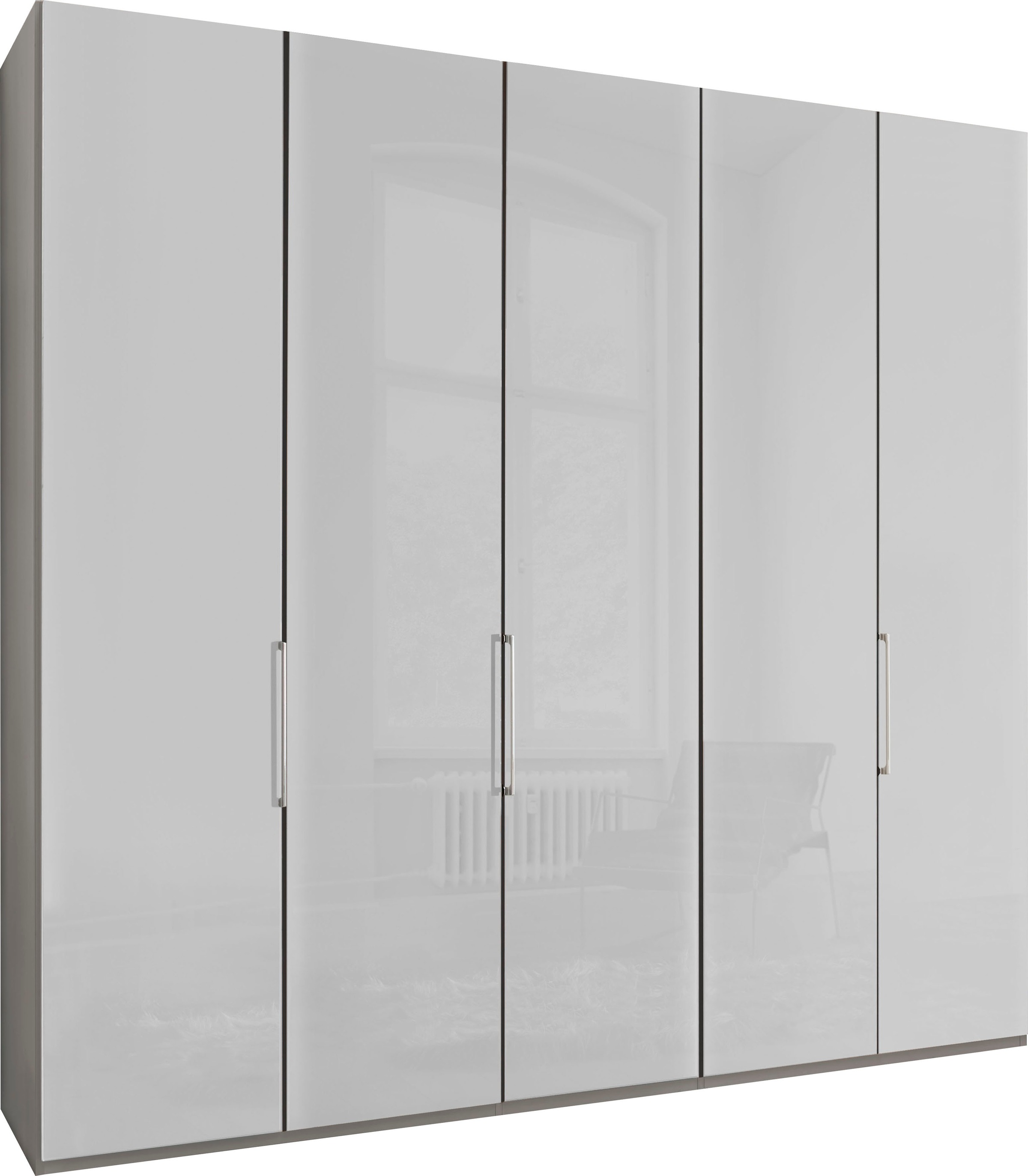 WIEMANN Falttürenschrank »Monaco« mit Glasfront sowie hochwertige Beschläge