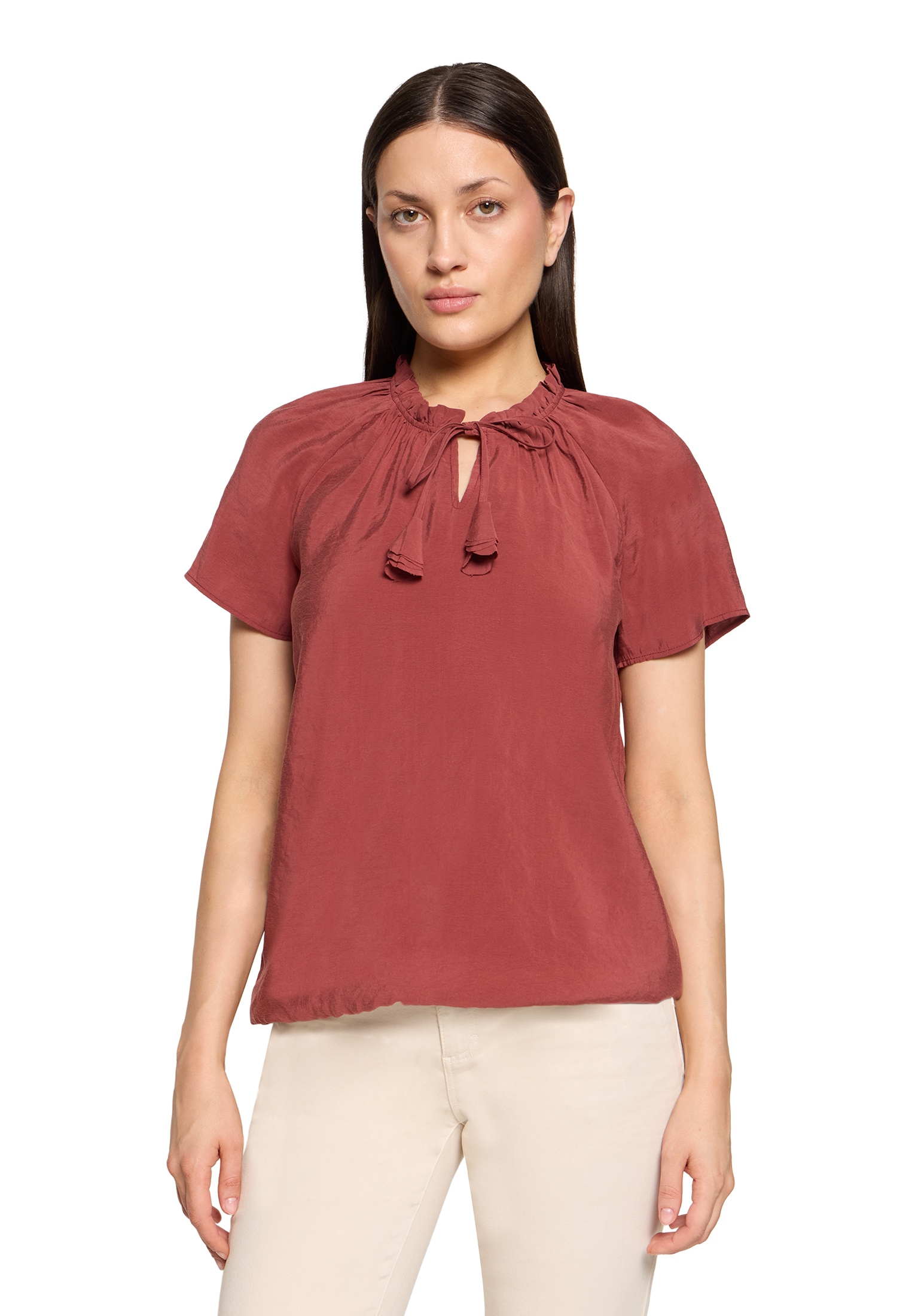 Cartoon Klassische Bluse »Casual-Bluse mit Raffung«