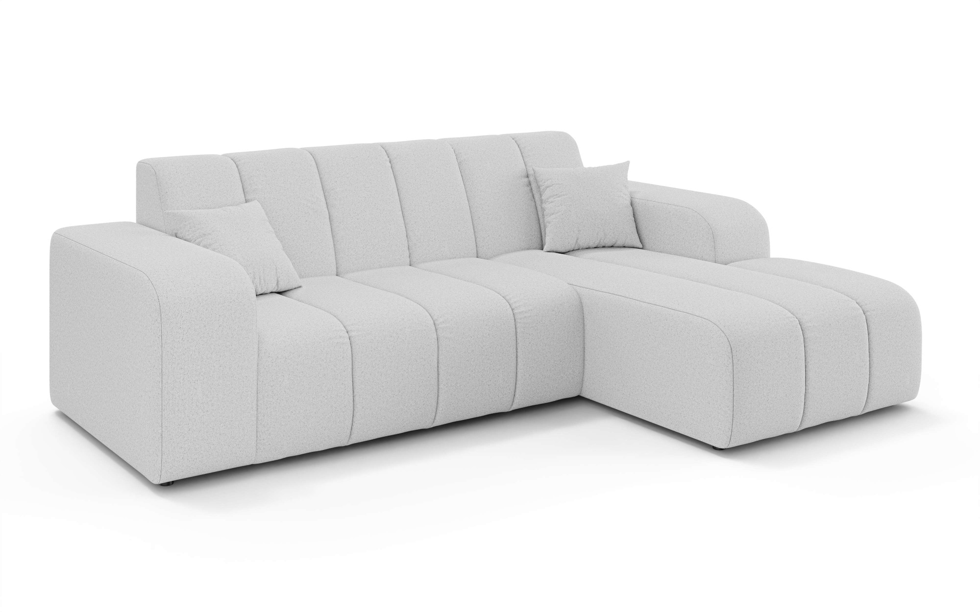 INOSIGN Ecksofa »CASSY L-Form, Schlafsofa mit Bettkasten, Maße B/T/H: 245/165/88 cm«, mit 2 Rückenkissen, Recamiere rechts oder links bestellbar