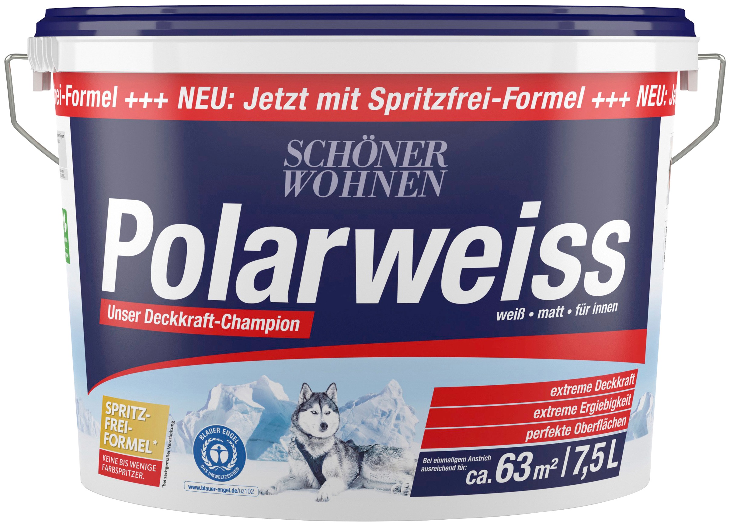SCHÖNER WOHNEN-Kollektion Wand- und Deckenfarbe »Polarweiss«, 7,5 Liter, mit... kaufen