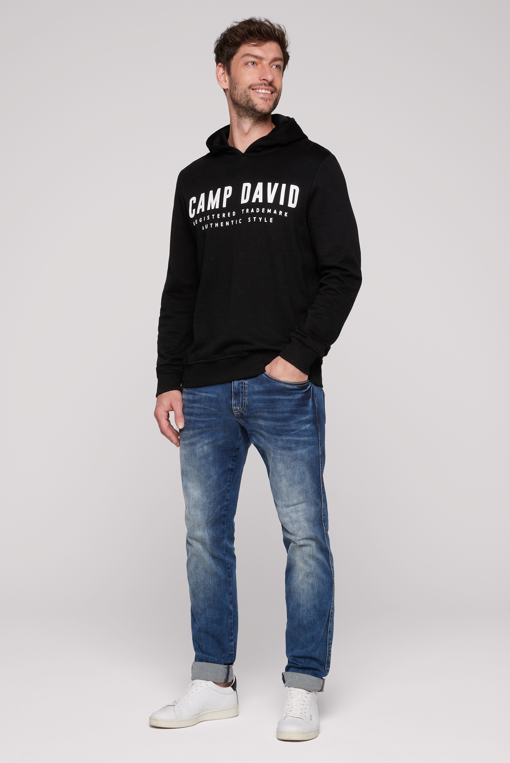 CAMP DAVID Kapuzensweatshirt, mit Logo-Print