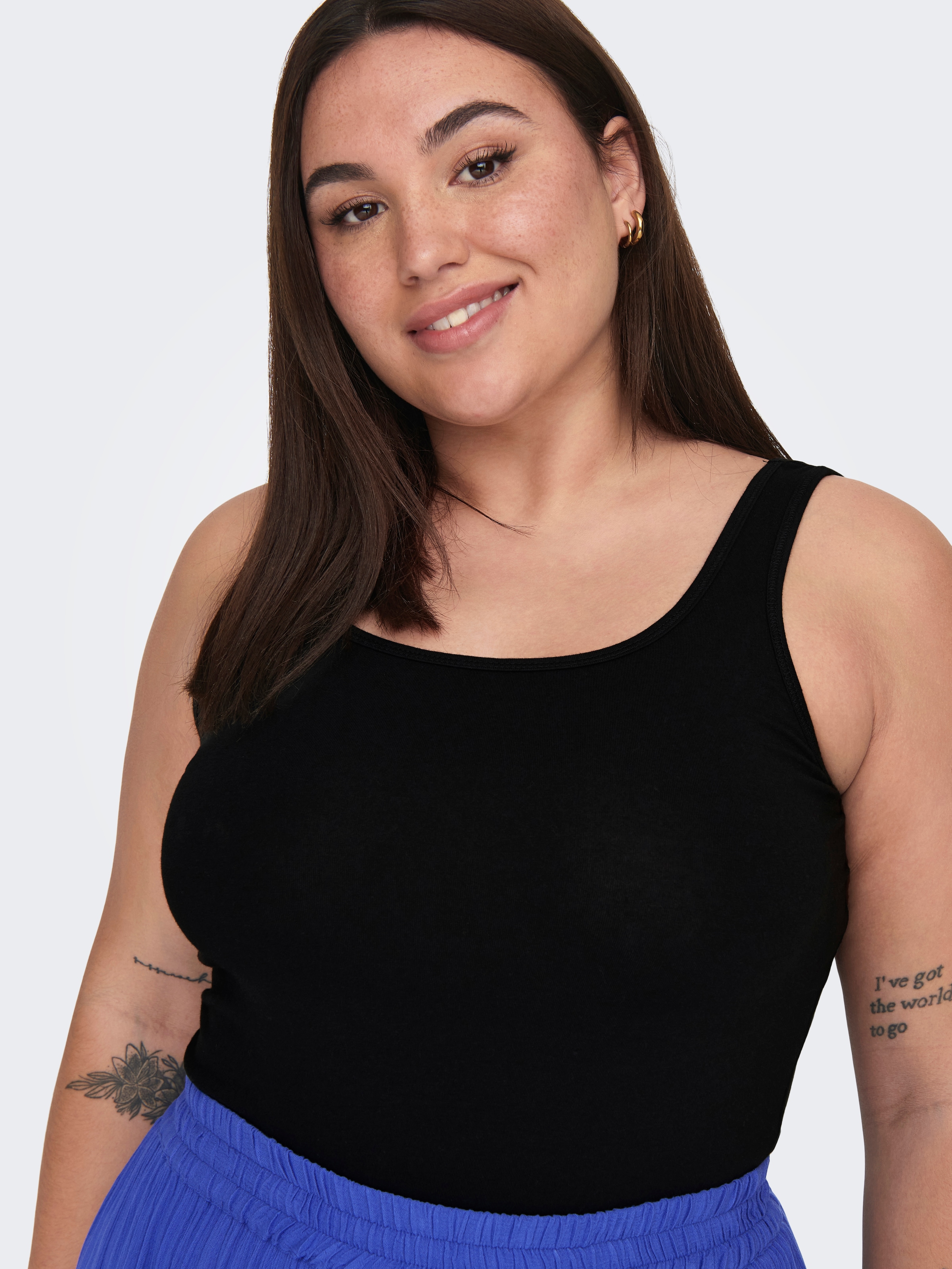 ONLY CARMAKOMA Tanktop »CARTIME TANK TOP 2 PACK« Packung, 2 Stk.