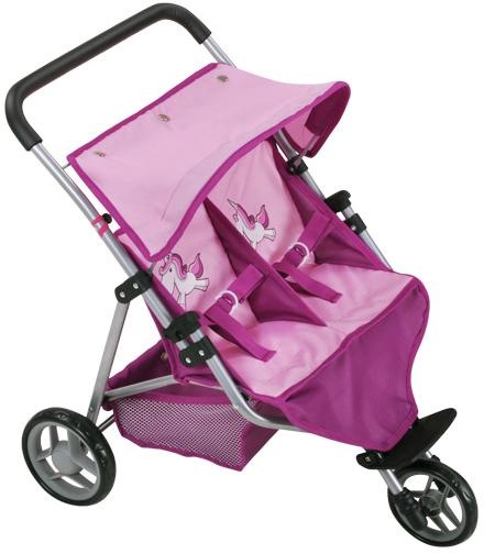 Knorrtoys® Puppen-Zwillingsbuggy »Duo - UMA. Das Einhorn«