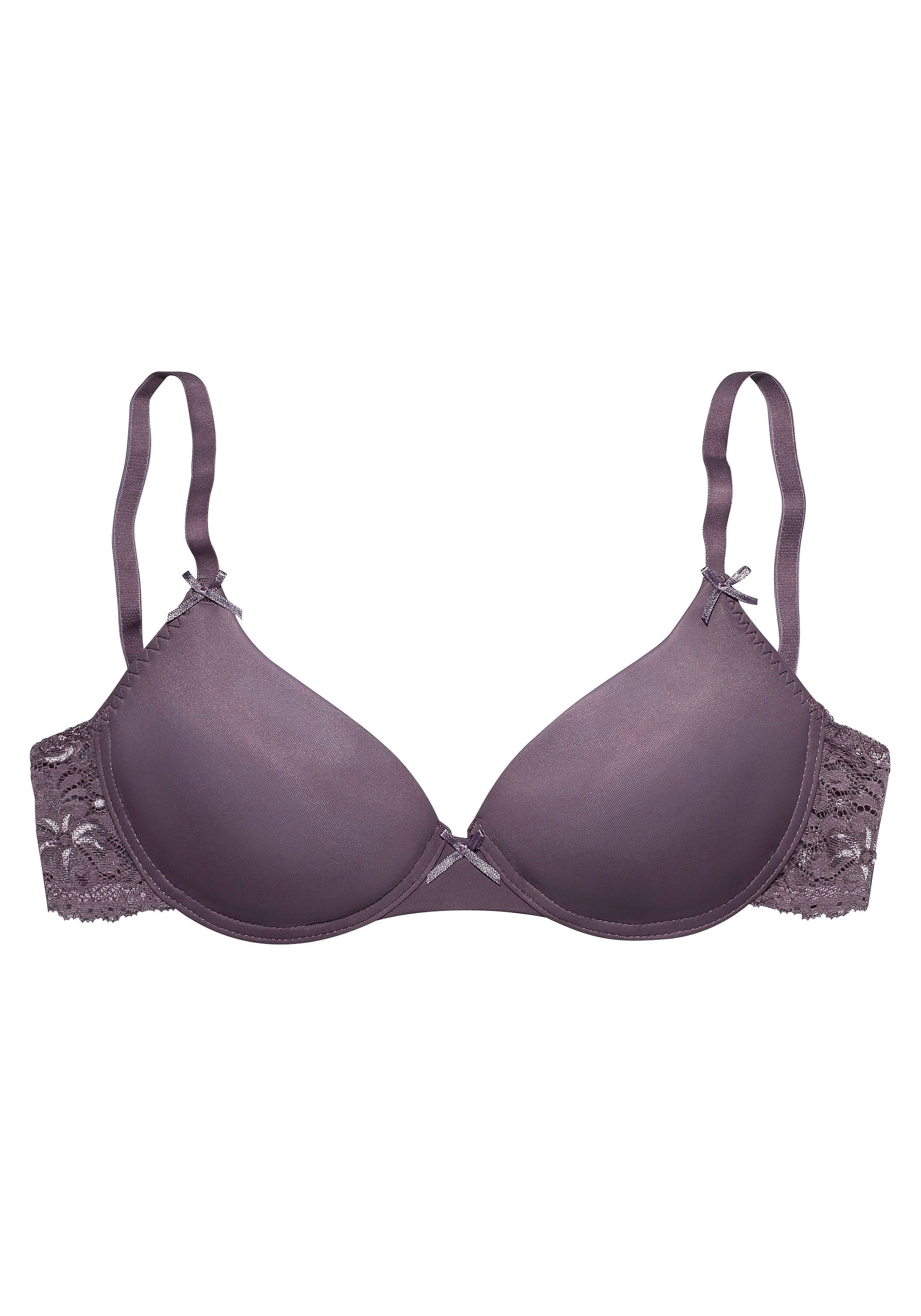 Weniger als die Hälfte des Preises! Kostenloser Versand Nuance Schalen-BH, bei Spitze, Dessous Cups aus im aus Microtouch, Rücken ♕