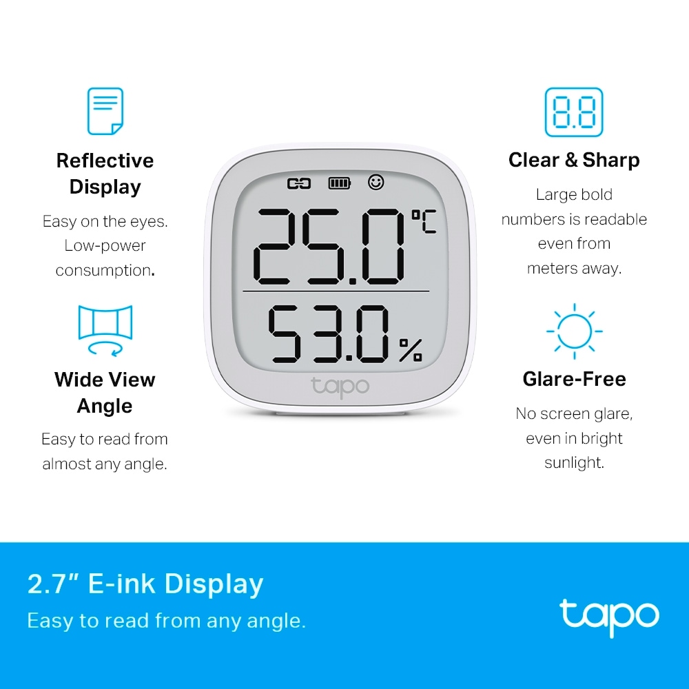 TP-Link Smart-Home-Zubehör »Tapo T315« Smarter Temperatur & Feuchtigkeits-Sensor