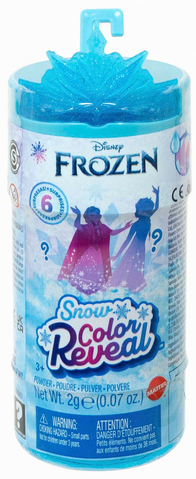 Mattel® Minipuppe »Disney Die Eiskönigin, Snow Color Reveal mit Überraschungen«, (Set), kleine Puppen