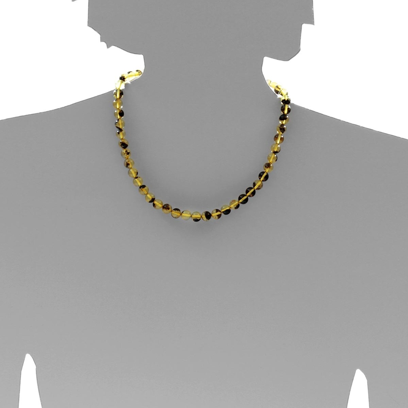 OSTSEE-SCHMUCK Kette ohne Anhänger »- Kugel 8 mm - Bernstein - ,«