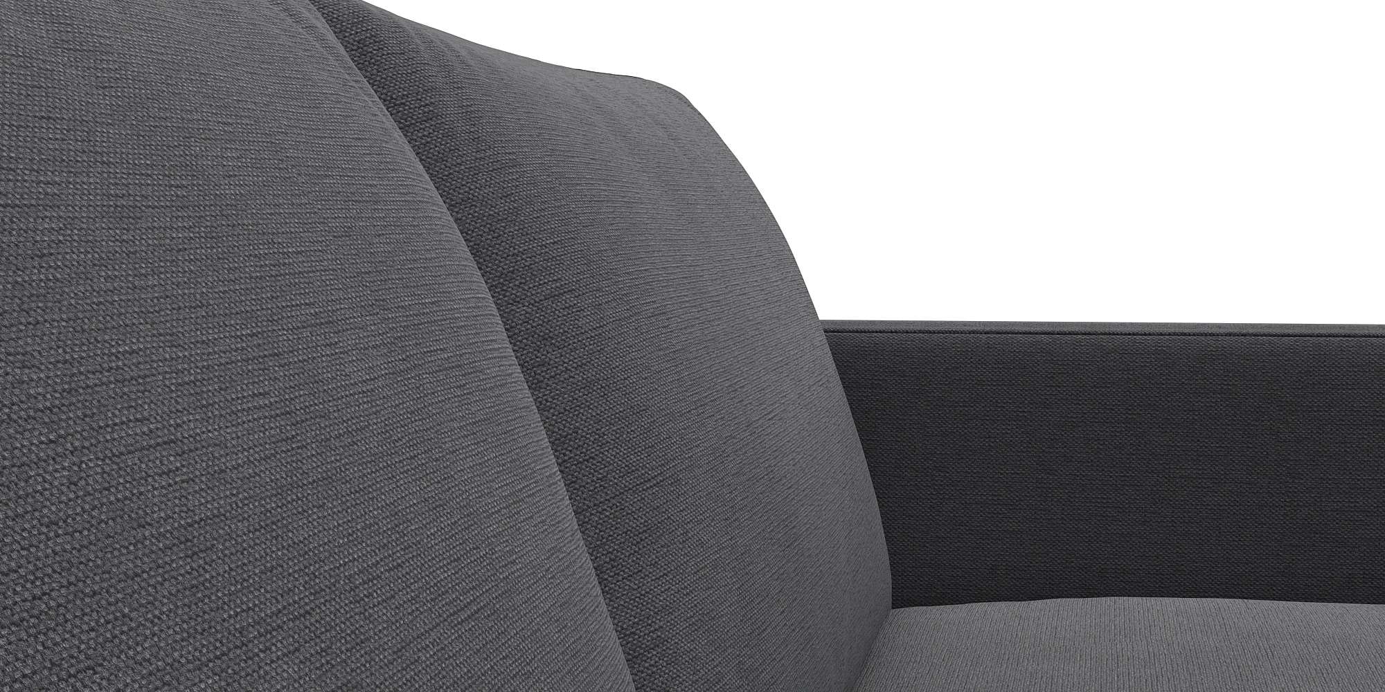 FLEXLUX Ecksofa »Fiore, L-Form«, schmale Armlehnen, Kaltschaum, Füße Alu+schwarz