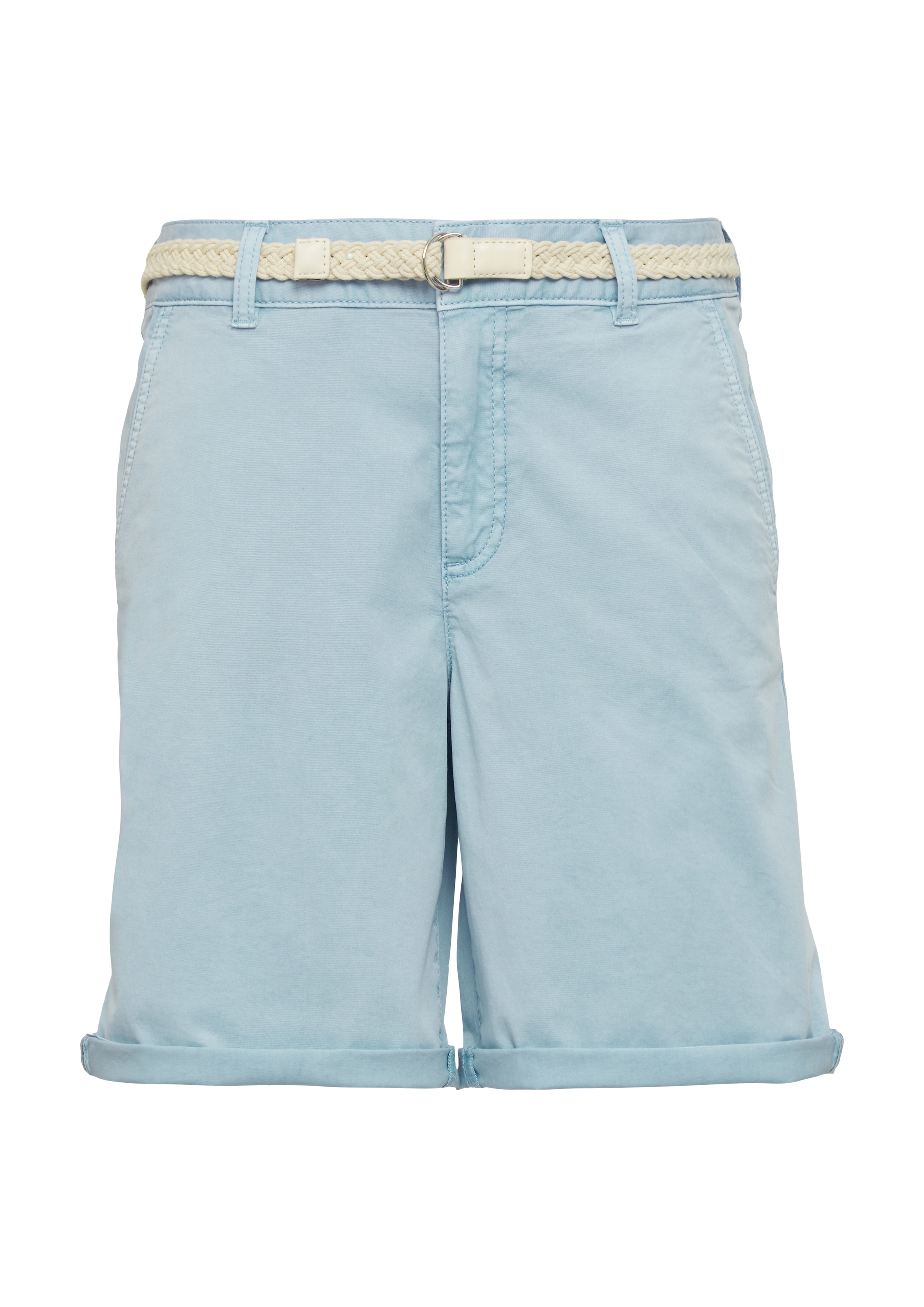 s.Oliver Chinoshorts, mit geflochtenem Gürtel