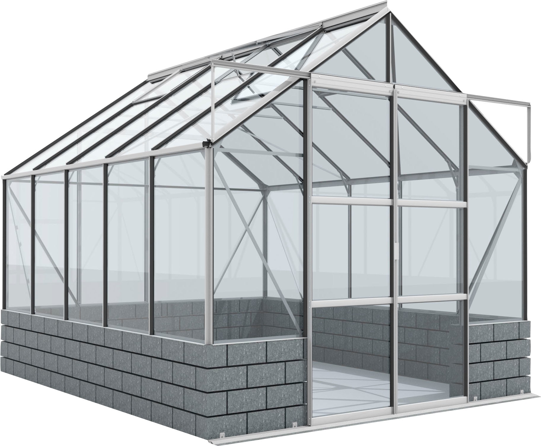 Vitavia Gewächshaus "Cassandra 8300" Alu-Profile, 3 mm Sicherheitsglas