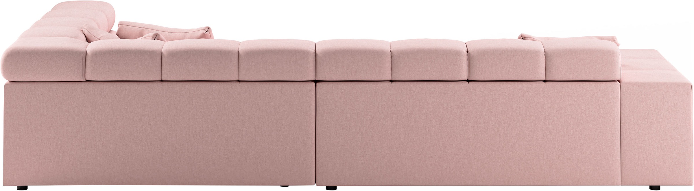 INOSIGN Ecksofa »Ancona incl. Kopfteilverstellung, OTTOs Choice, Breite 319cm, L-Form«, wahlweise motorische Sitztiefenverstellung, auch in Cord + Easy Care