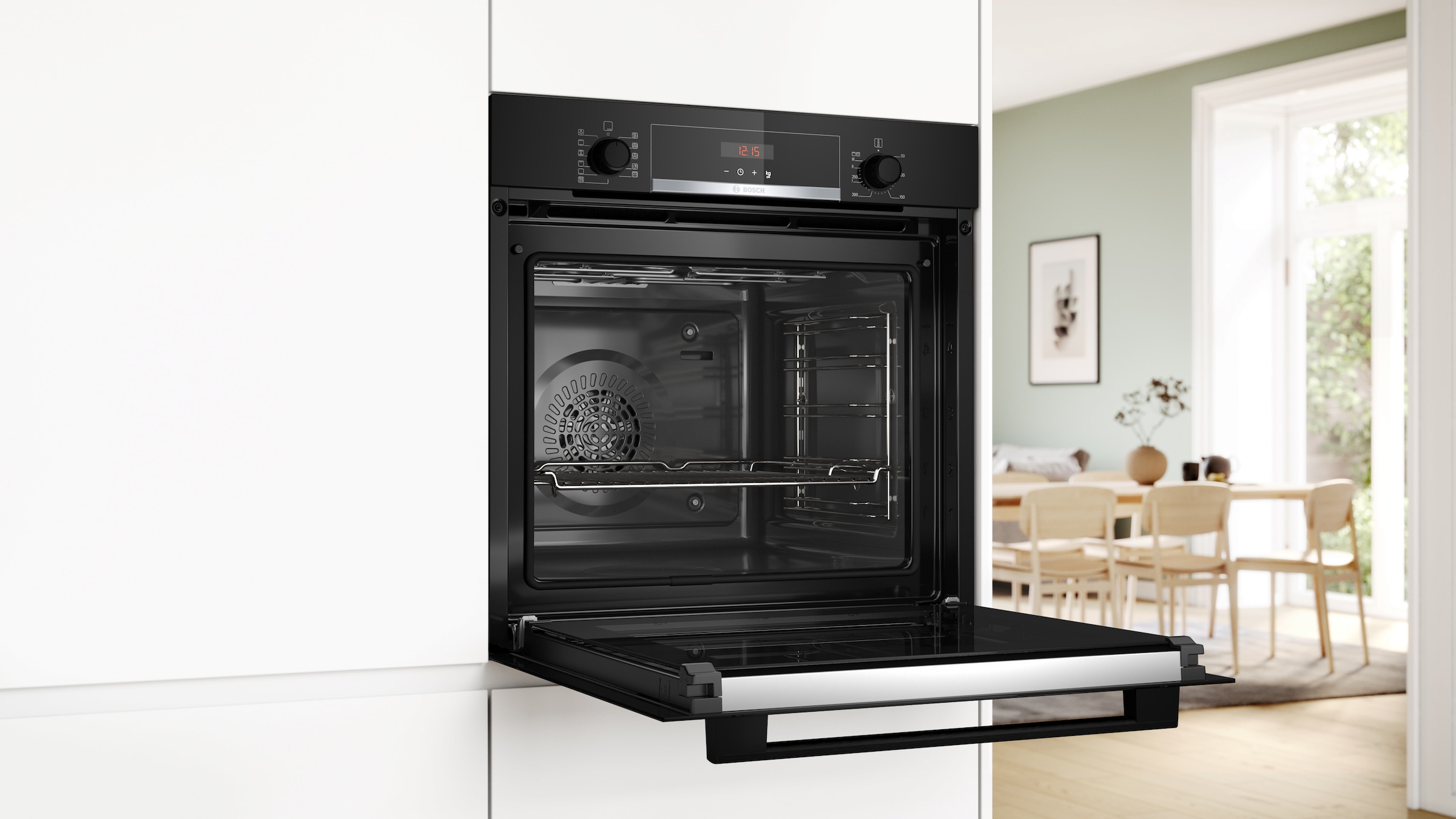 BOSCH Pyrolyse Backofen Serie 4 »HBA574BB3«, mit Teleskopauszug nachrüstbar