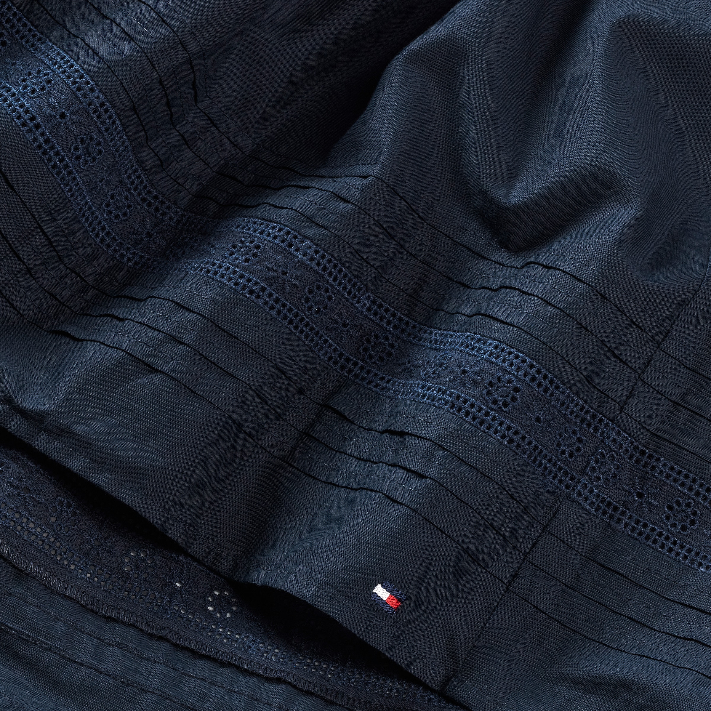 Tommy Hilfiger Webrock »EMBROIDERED TAPE SKIRT« für Kinder bis 16 Jahre, mit Stickerei