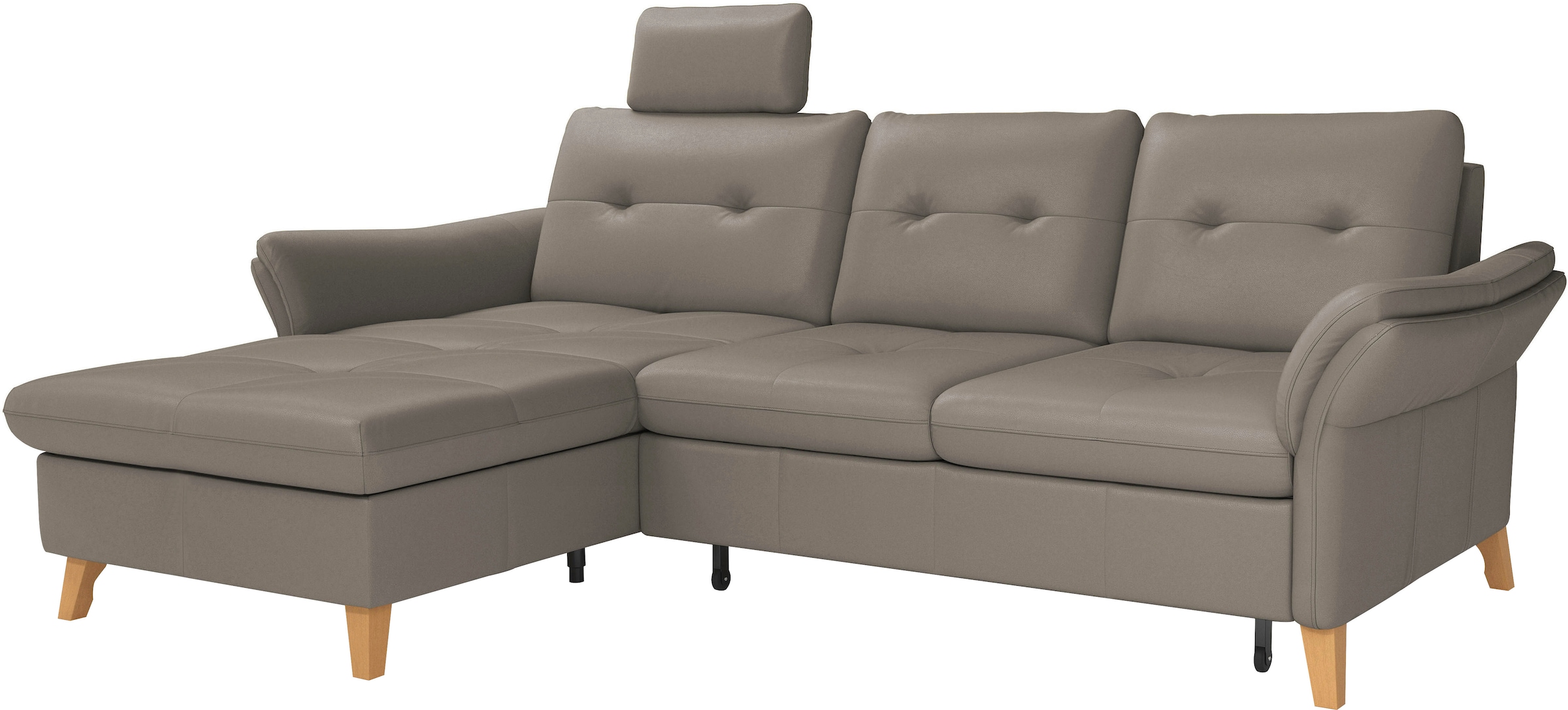 sit&more Ecksofa »Göteborg«, Sitztiefenverstellung und Federkern, wahlweise mit Bettfunktion