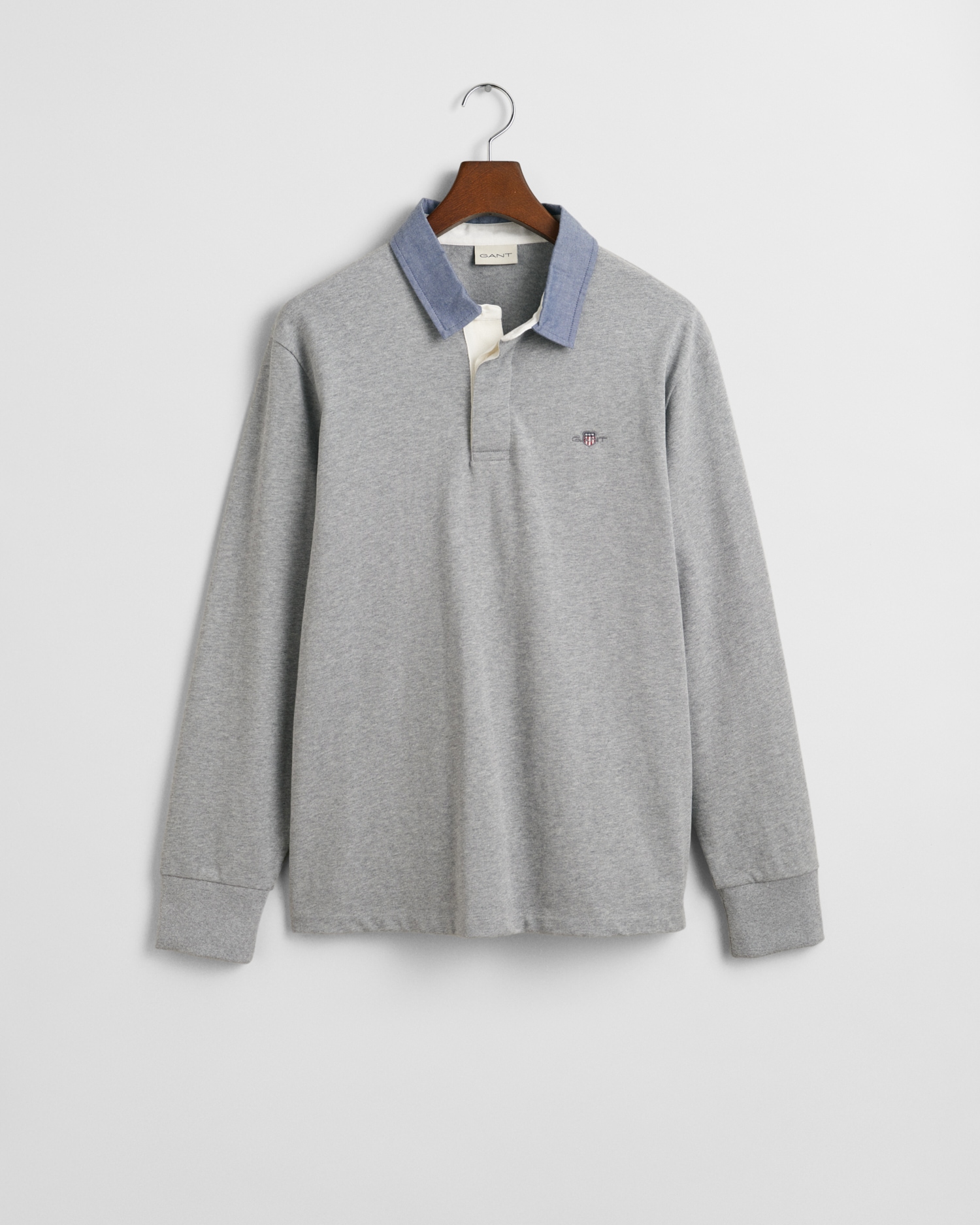 Gant Langarm-Poloshirt »REG CHAMBRAY HEAVY RUGGER«