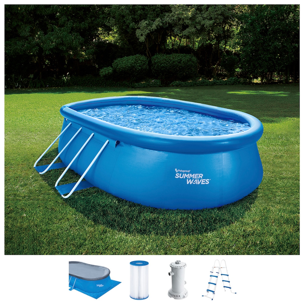 SummerWaves Quick-Up Pool, (Set, 6 tlg.)