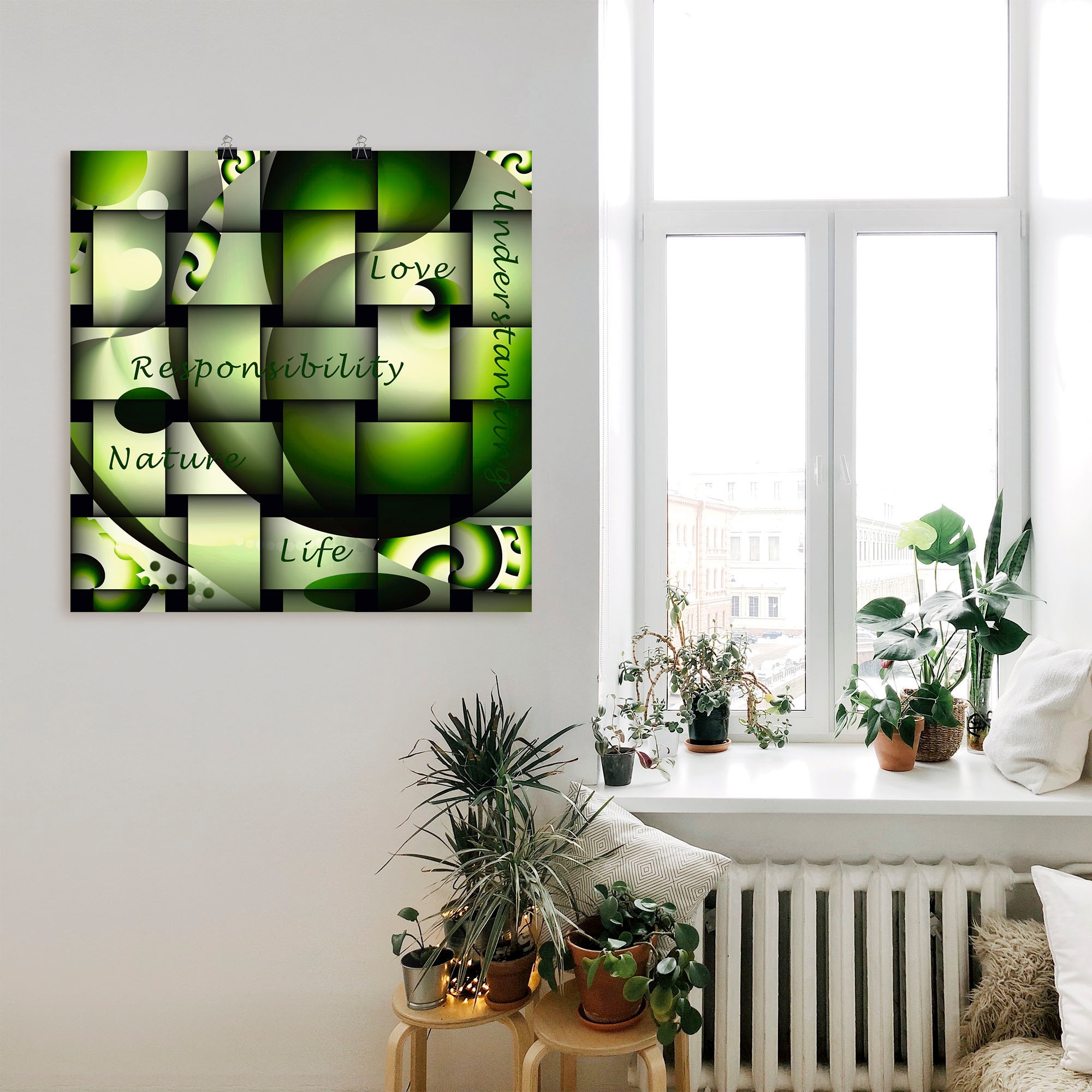 Artland Poster »Wortbild Verantwortung«, Motivationsbilder, (1 St.), als Alubild, Leinwandbild, Wandaufkleber oder Poster in versch. Größen