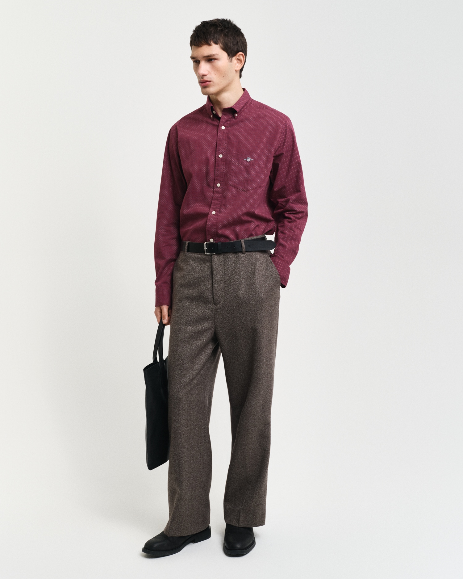 Gant Langarmhemd »REG MICRO PRINT SHIRT«, mit einem dezenten, durchgehenden Mikro-Print