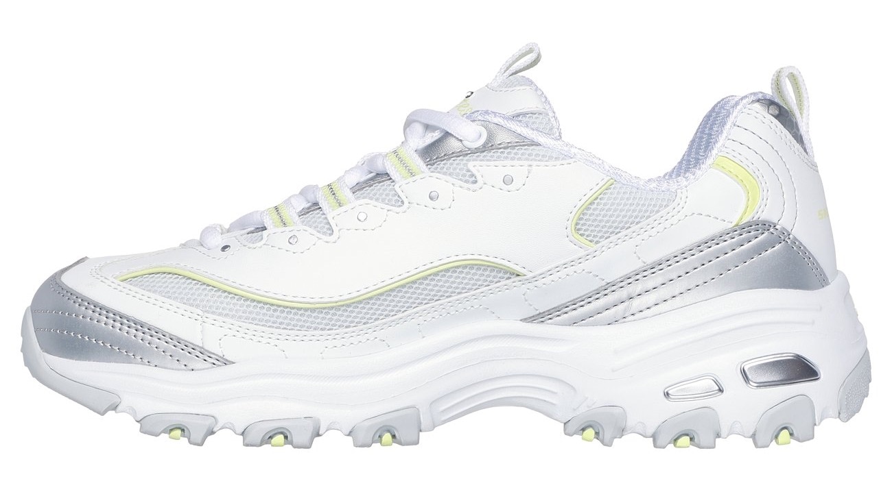 Skechers Sneaker »D'LITES-CHROMATIC«, Plateausneaker, Schnürschuh mit Metallic Einsätzen