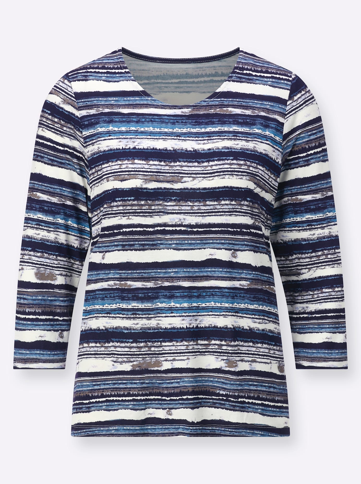 Casual Looks 3/4-Arm-Shirt »Rundhals-Shirt«, (1 tlg.)