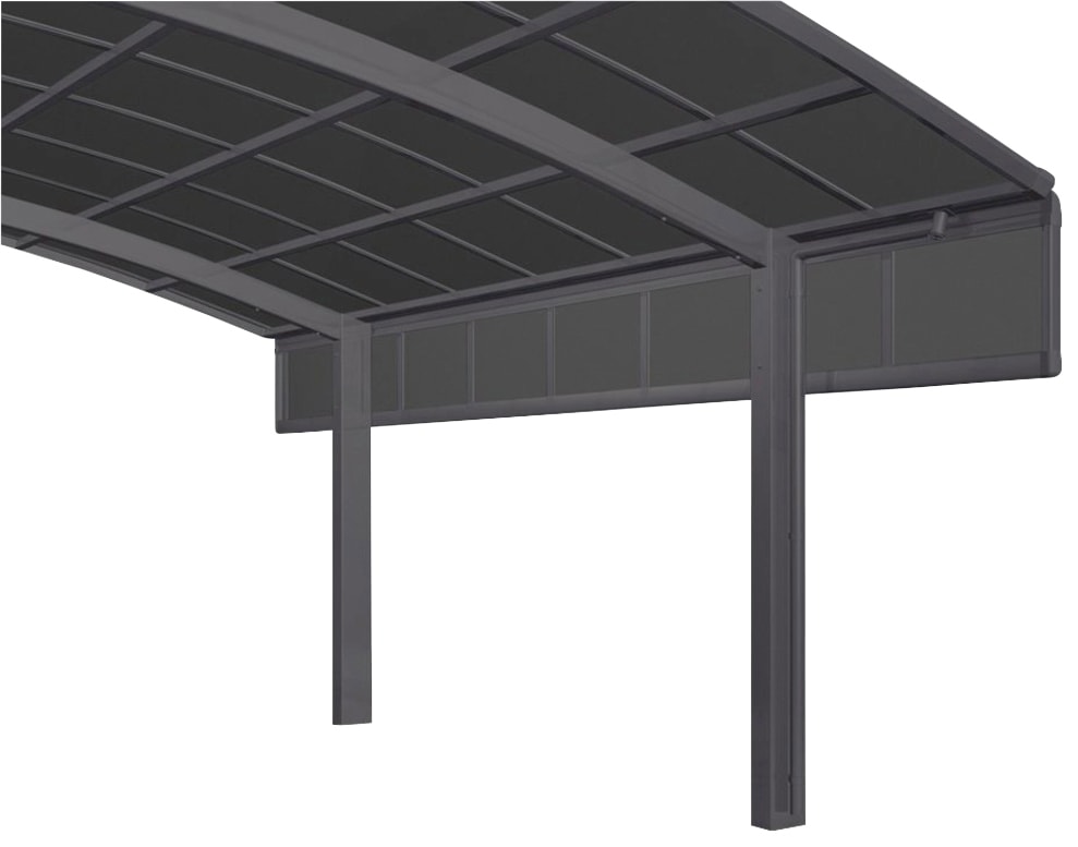 Carport-Seitenwand, 1 Modul-schwarz, für Carports Portoforte und Linea