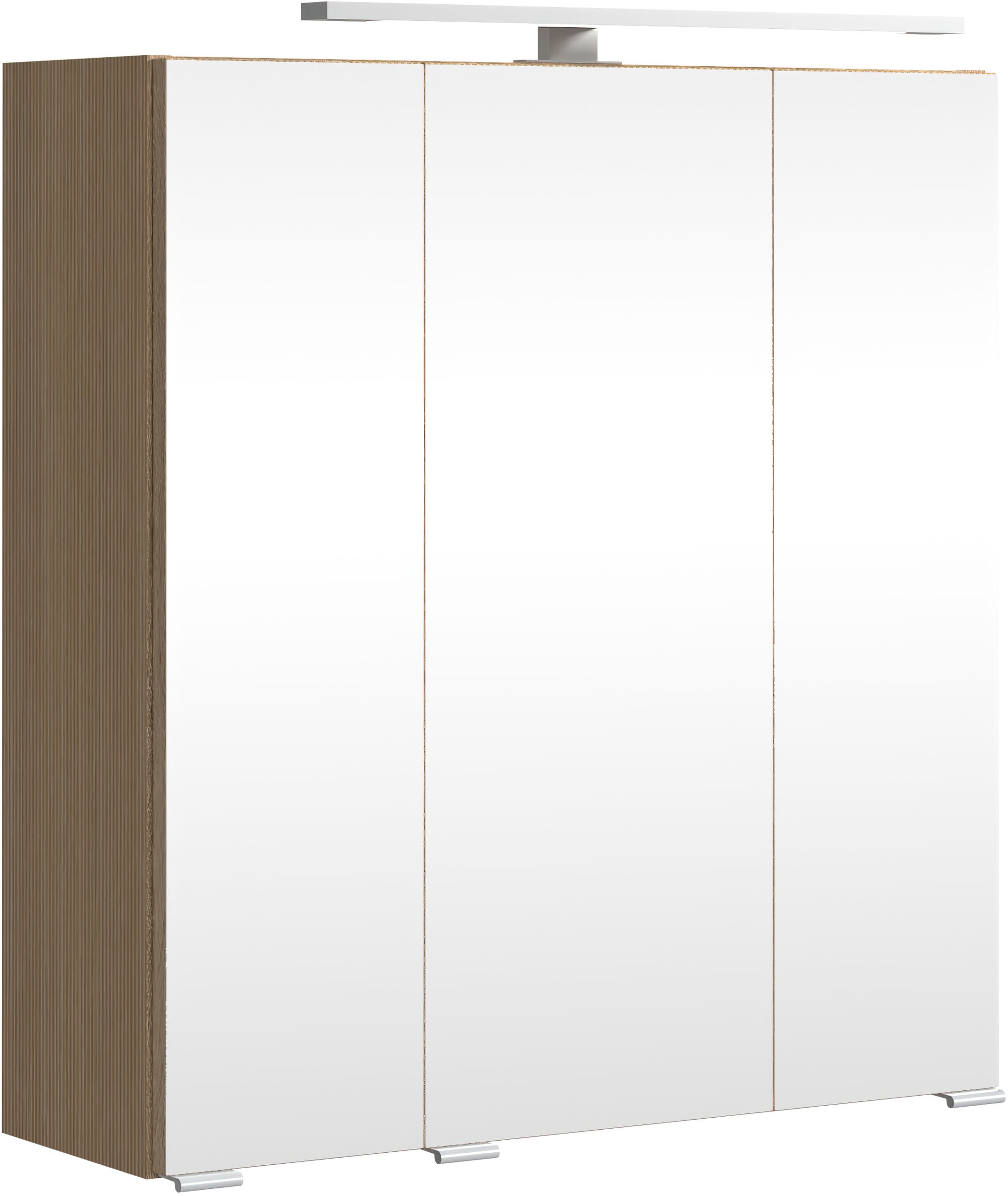 welltime Badmöbel-Set »EIXO, Set aus Spiegelschrank und Unterbeckenschrank«, 60 cm breit, Badmöbel mit LED-Beleuchtung