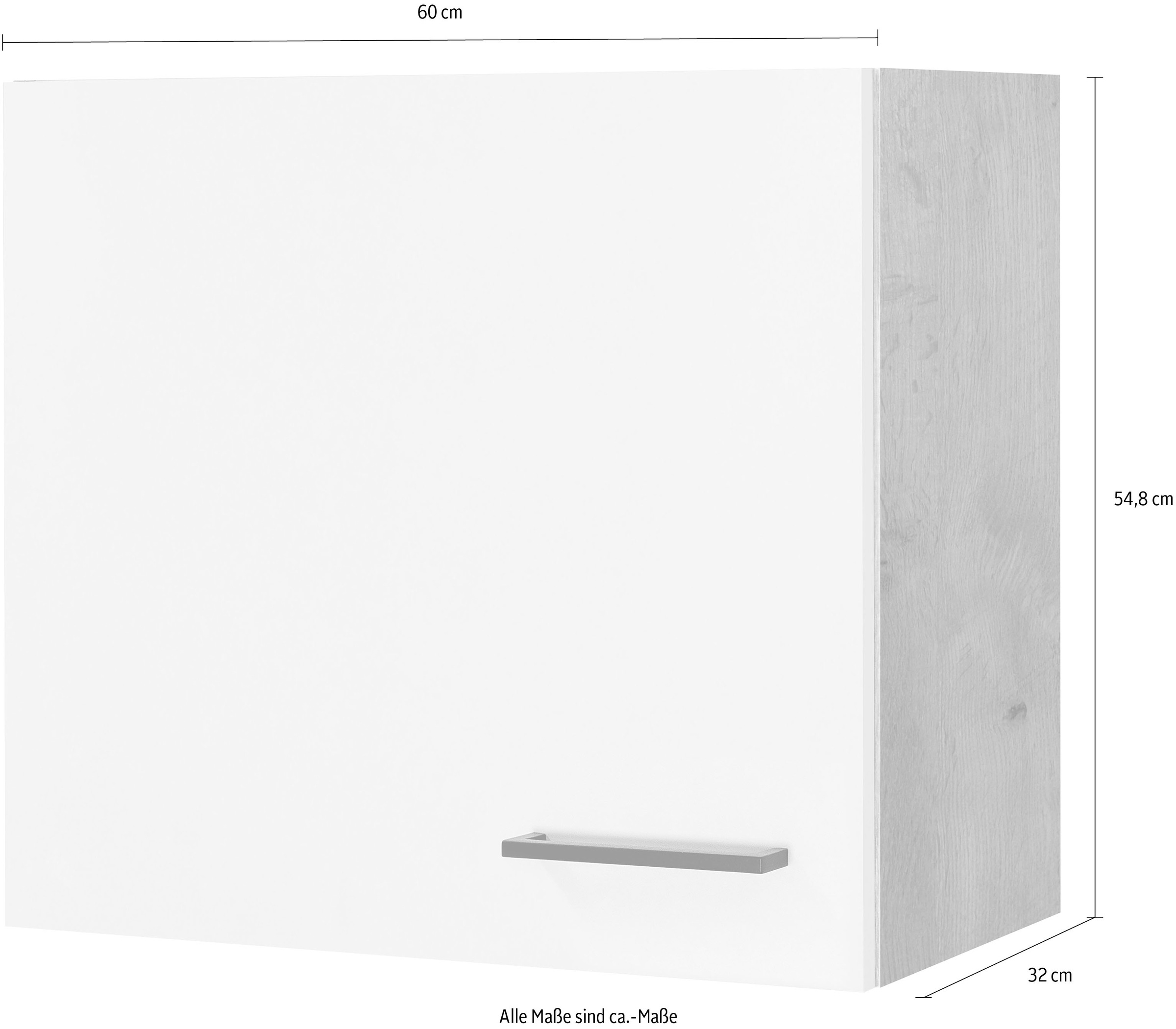 Flex-Well Hängeschrank »Vintea«, (B x H x T) 60 x 54,8 x 32 cm, mit Metallgriffen