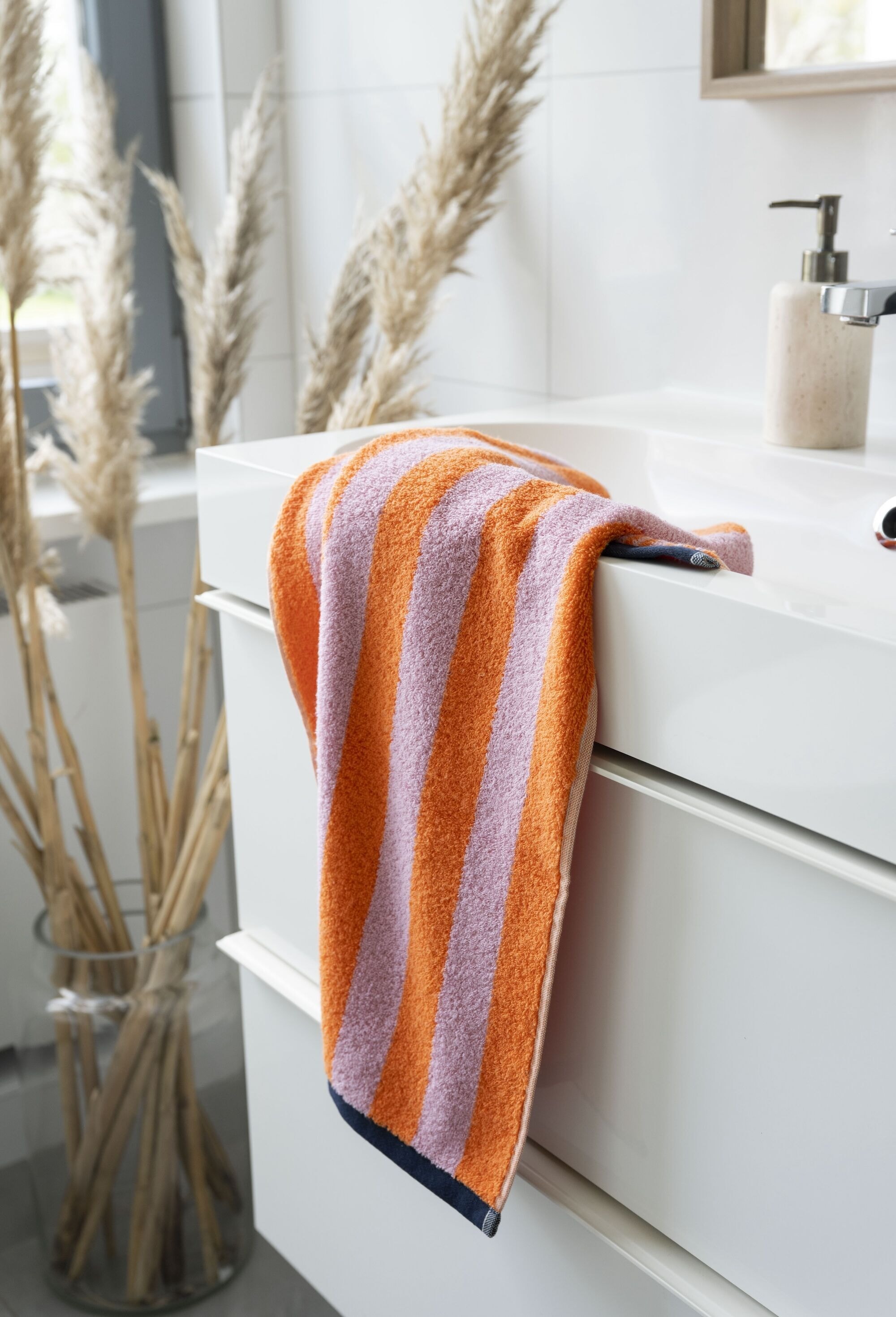 herzbach home Handtuch Set »Good Vibes« 3 Jersey 550g/m², Premium-Qualität, 100% Baumwolle
