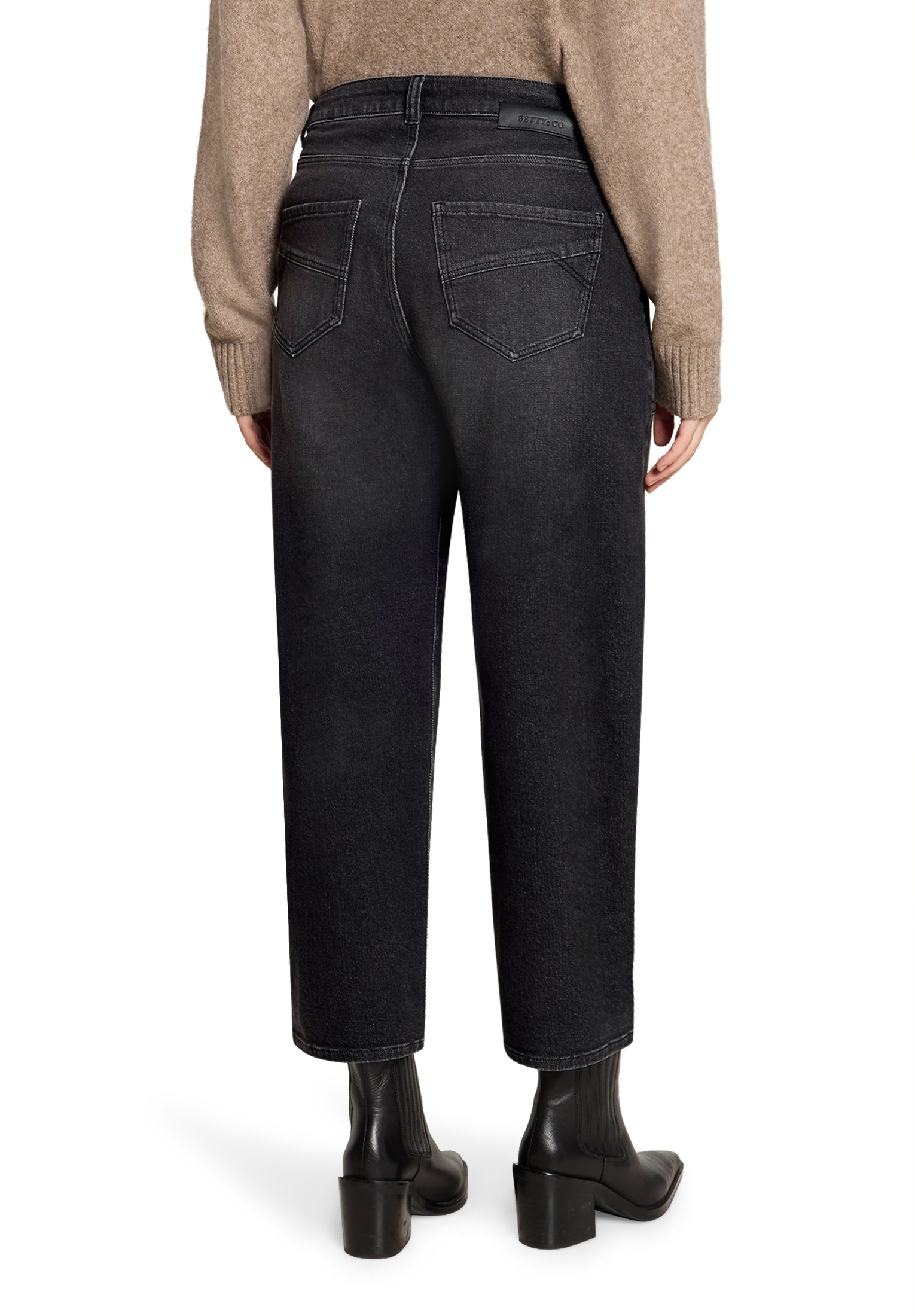 Betty&Co Boyfriend-Hose »Baggy-Jeans mit Waschung«