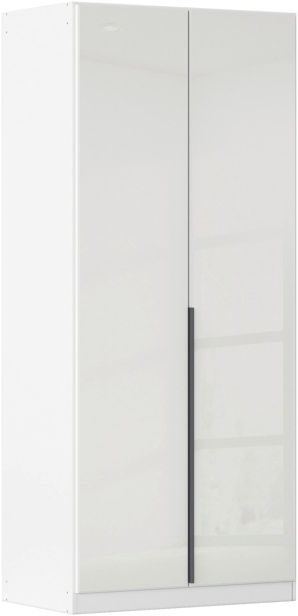 rauch Drehtürenschrank »Kleiderschrank Kleiderschränke Schrank Garderobe AGORDO mit Glasfront«, (in zwei Griff-Farben), durchdachte Innenausstattung, in 6 Breiten und 2 Höhen MADE IN GERMANY