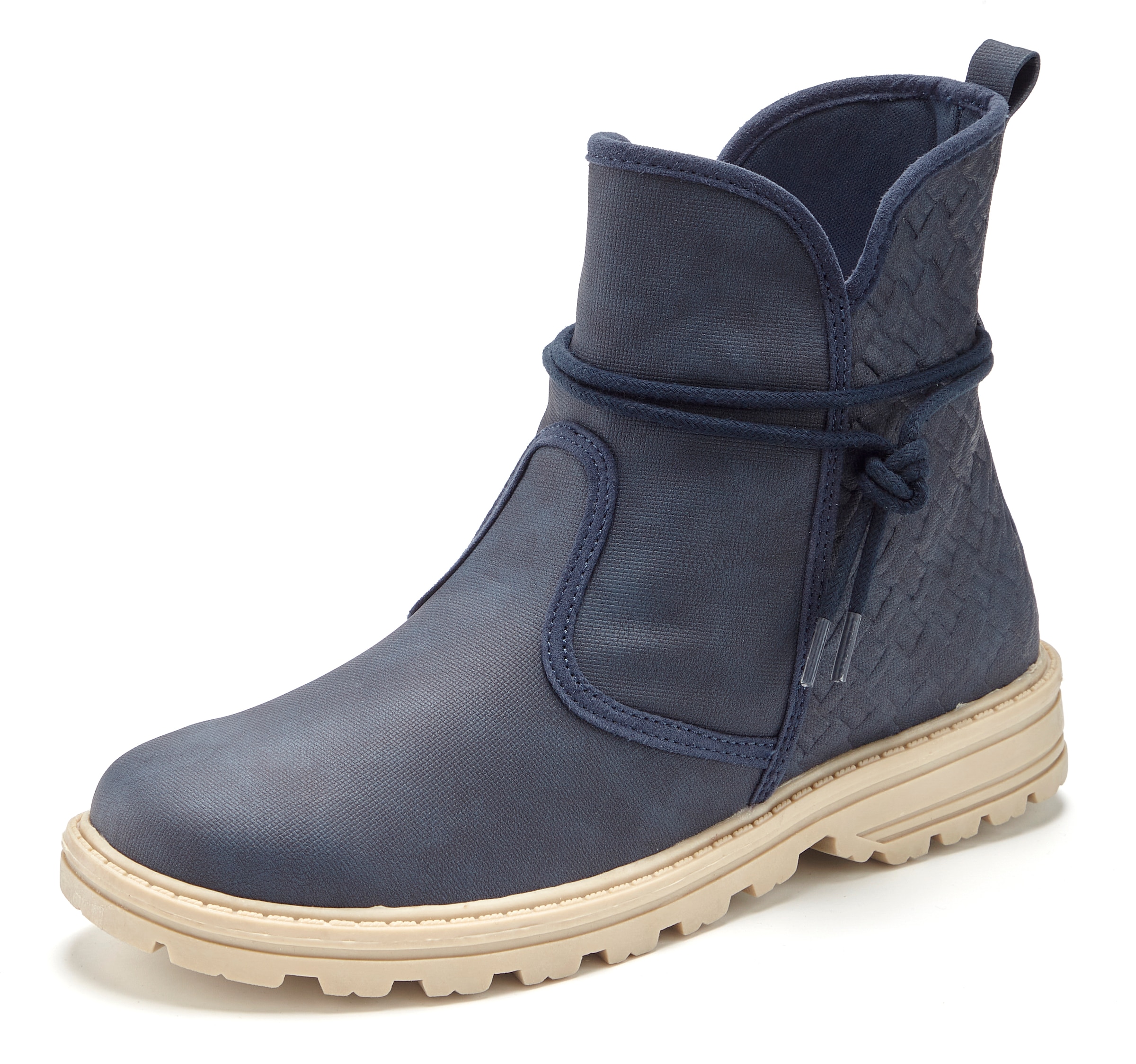 Vivance Stiefelette »Boots, Stiefel«  mit raffinierten Bindebändern VEGAN
