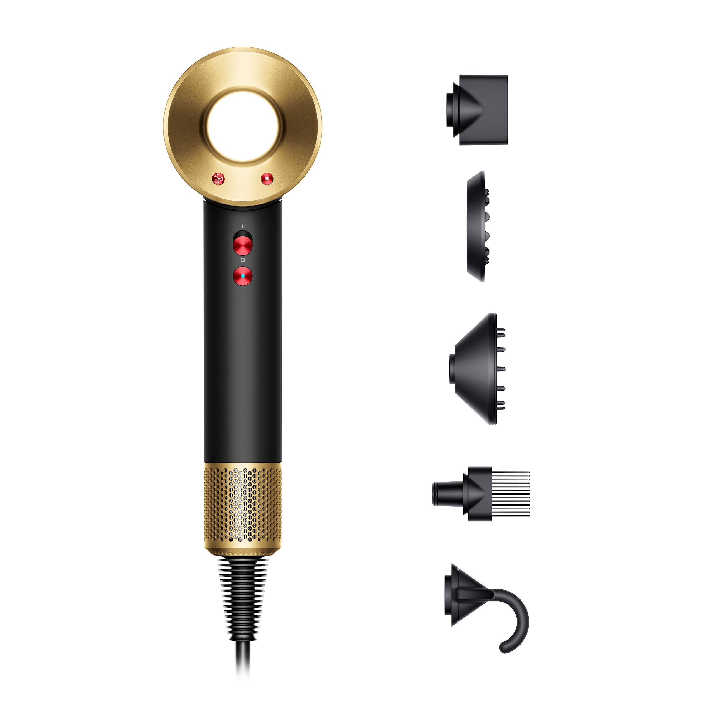 DYSON Haartrockner »Supersonic (Onyx/Gold)«, 1600 W, 5 Aufsätze