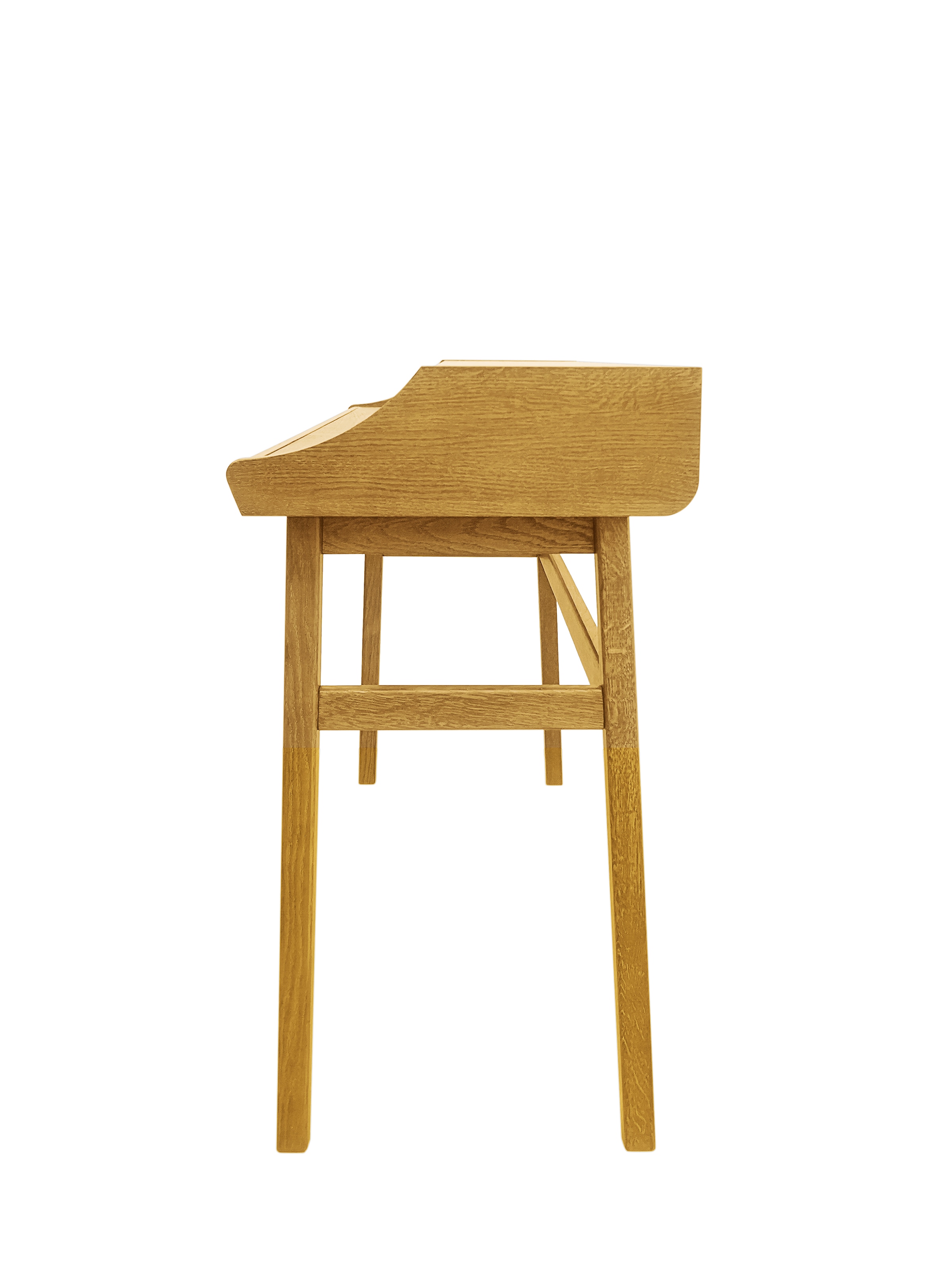 Woodman Schreibtisch »Carteret«, edles Holzfurnier aus Eiche, Gestell Massivholz, Breite 115 cm