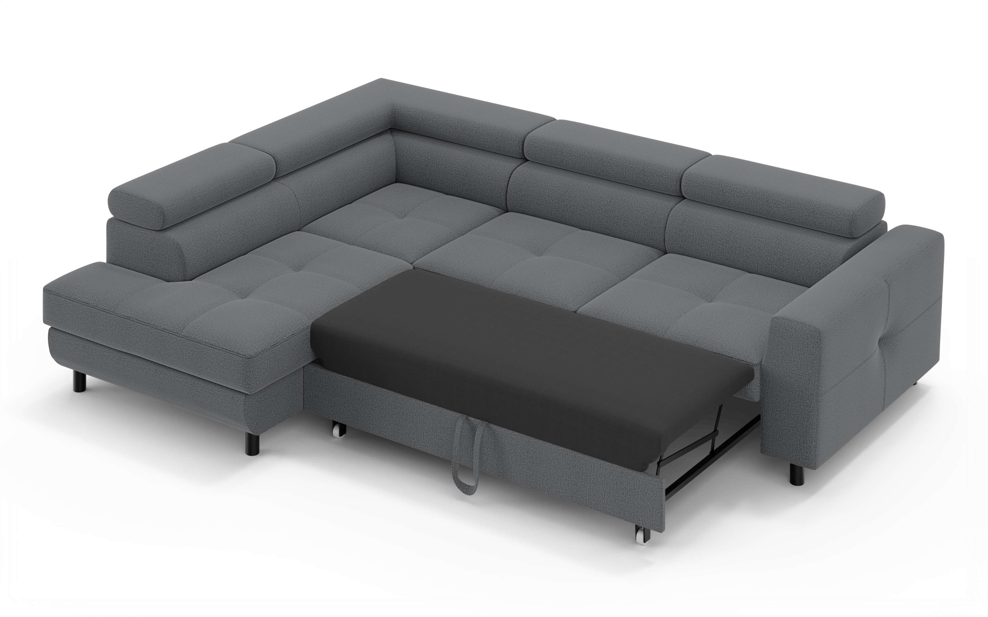 OTTO home »AADEN Schlafsofa 254 cm - OTTO. Verlässliche Qualität.« mit Bettfunktion, Bettkasten, Kopfstützen, rechts/links bestellbar