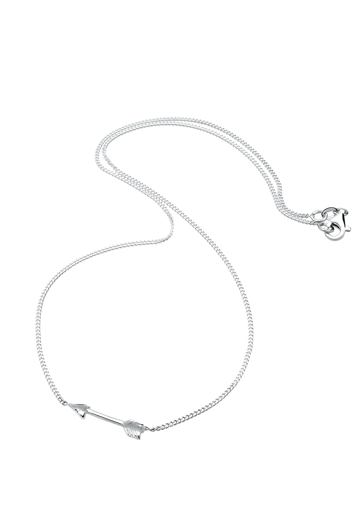 Elli Kette mit Anhänger »Halskette Amors Pfeil Liebe Filigran 925 Sterling Silber«
