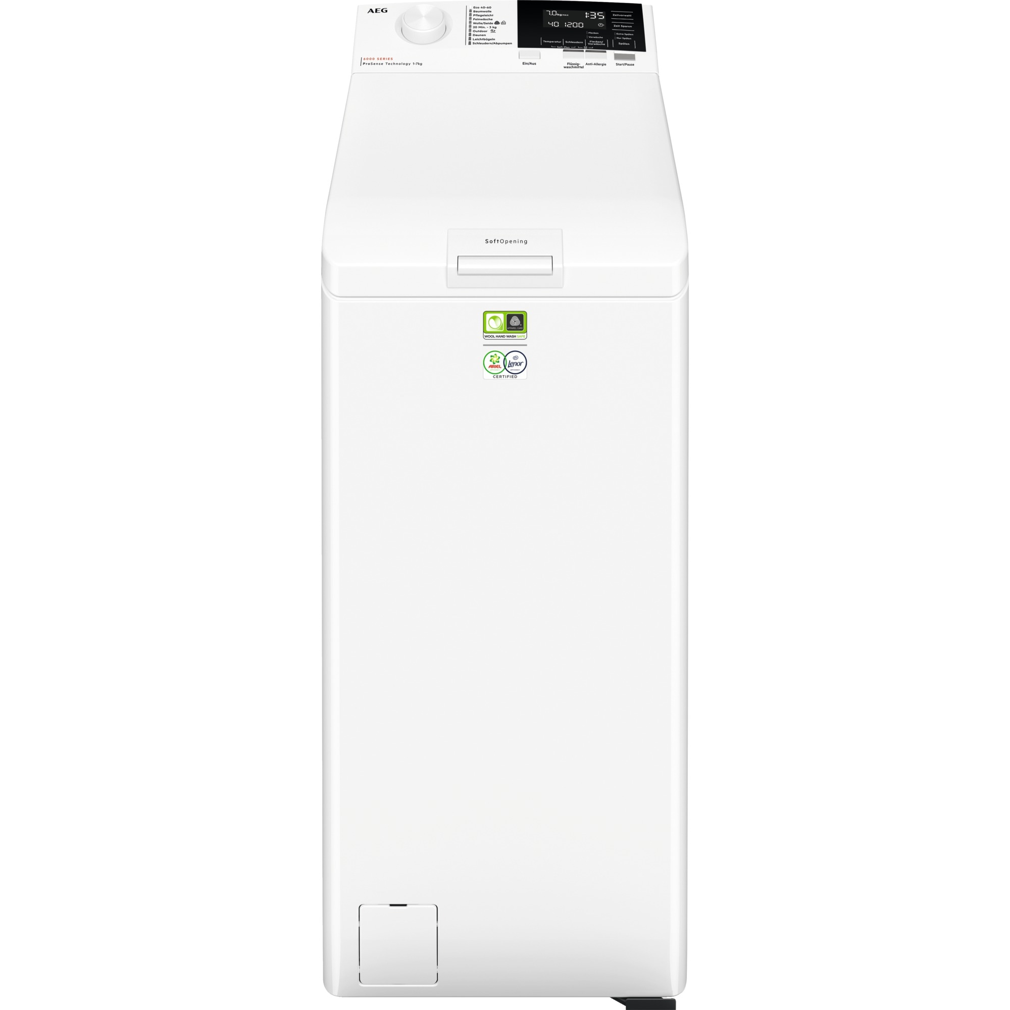 AEG Series 6000 LTR6A60370 Waschmaschine Toplader 7 kg 1300 RPM Weiß