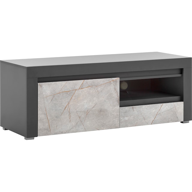 Home affaire Lowboard »Stone Marble«, mit einem edlen Marmor-Optik Dekor,  Breite 140 cm online bei UNIVERSAL