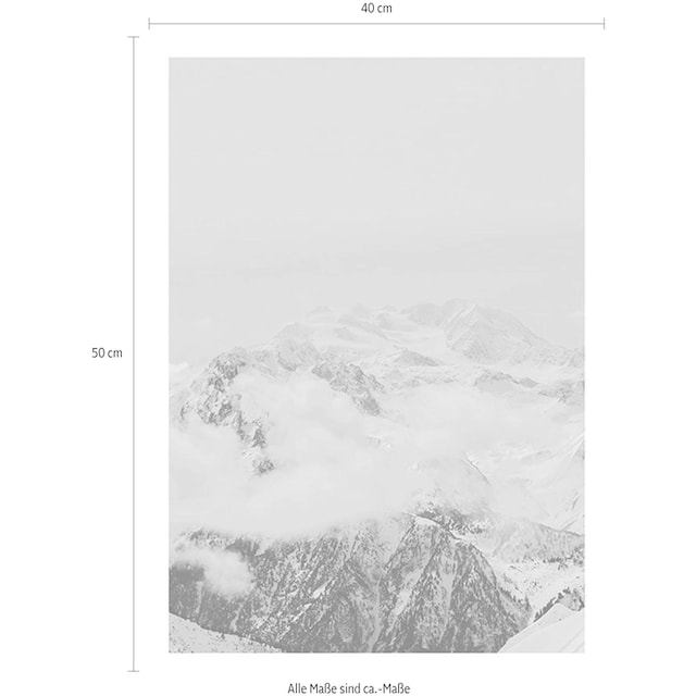 Komar Poster »Mountains Clouds«, Natur, (1 St.), Kinderzimmer, Schlafzimmer,  Wohnzimmer online kaufen | mit 3 Jahren XXL Garantie