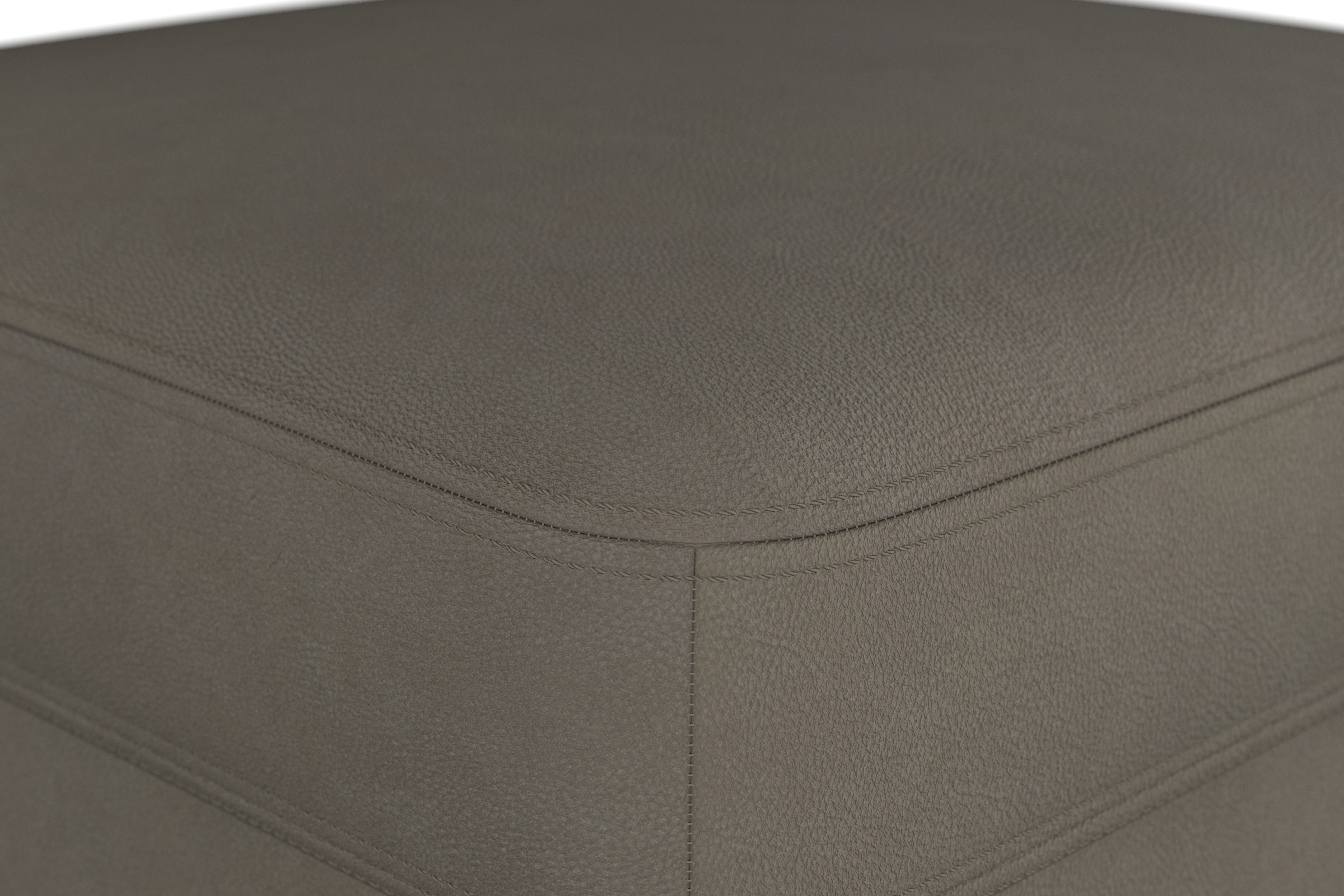 machalke® Hocker »amadeo«, Lederhocker mit wengefarbenen Beinen