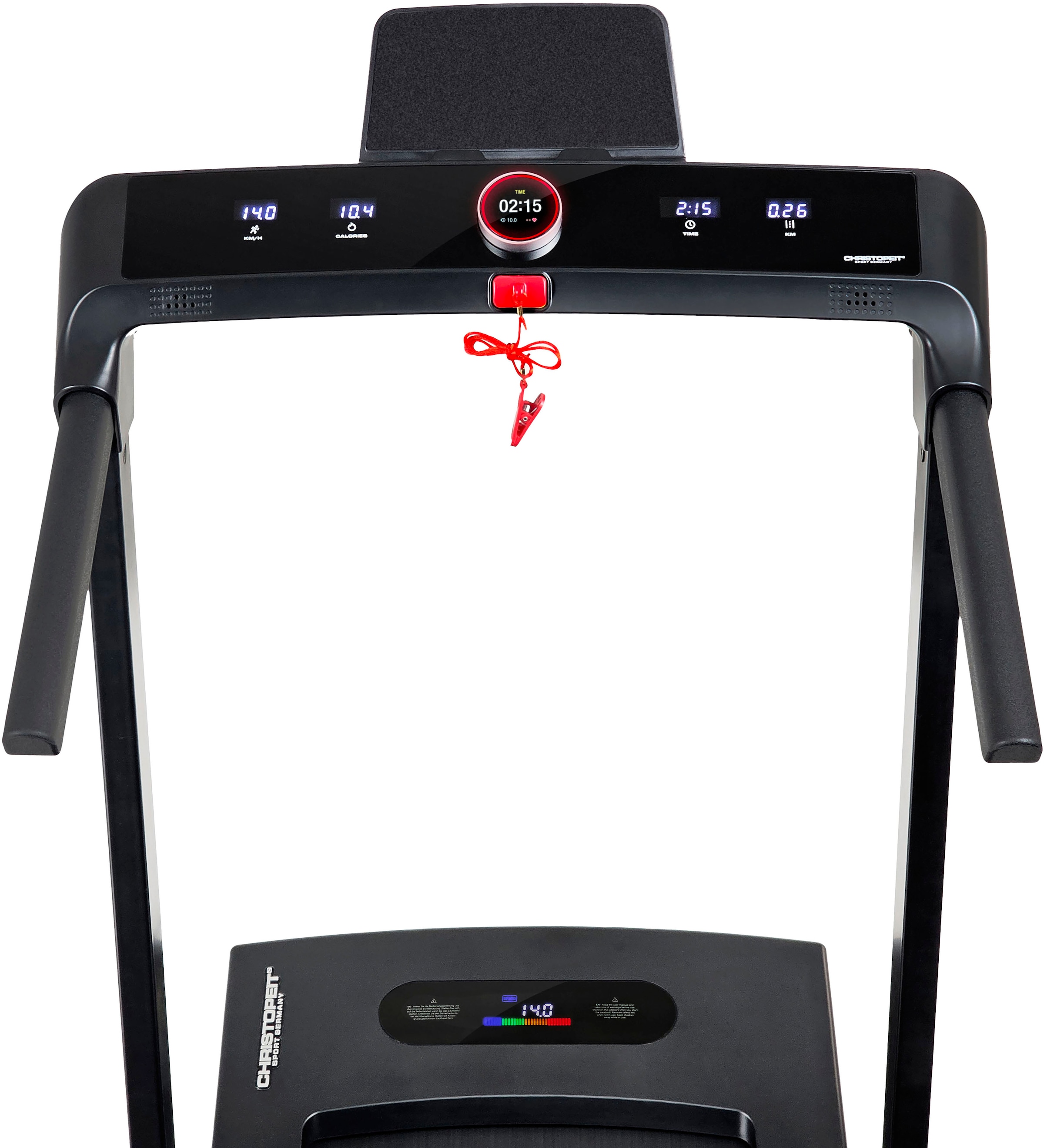 Christopeit Sport® Laufband »2 in 1 S«, (1 tlg., inkl. Bluetooth-Musikboxen), bis max. 14 km/h, klappbar