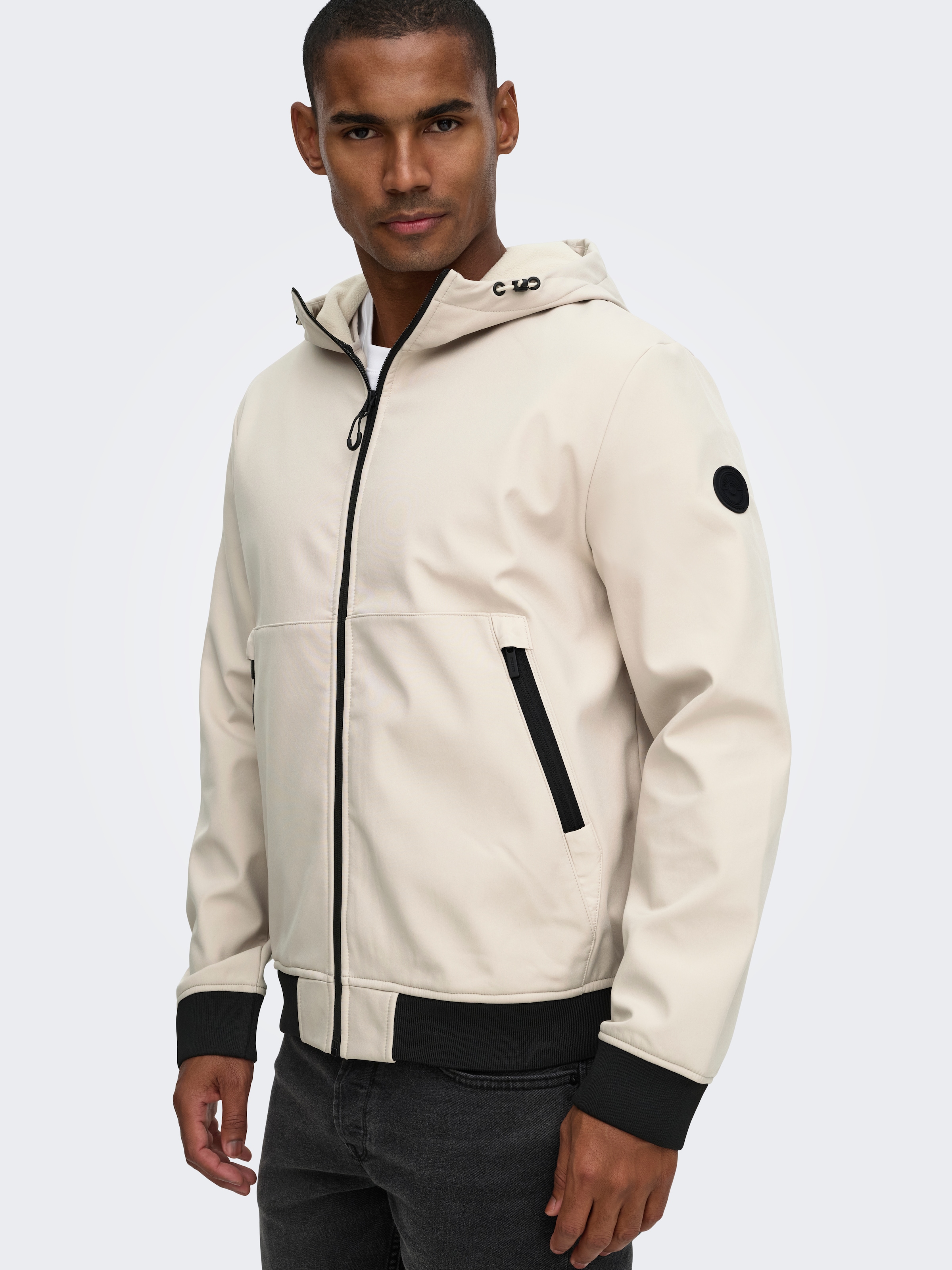 ONLY & SONS Softshelljacke »ONSBOWIE SOFTSHELL BOMBER NOOS« mit Kapuze