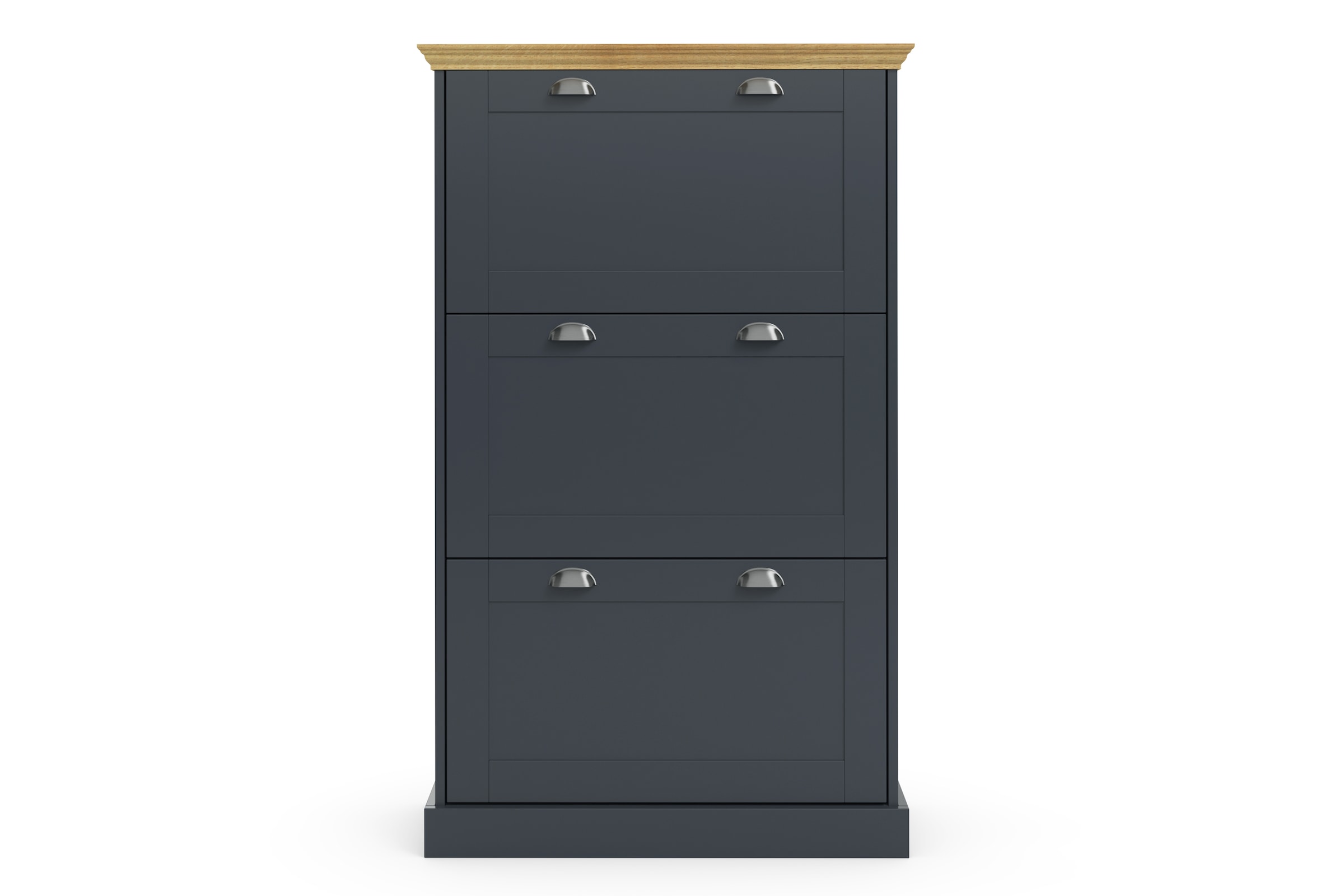 Home affaire Schuhschrank »Motala«, mit 3 Klappen, Platz für 18-20 paar Schuhe, Breite 80 cm, Höhe 132 cm