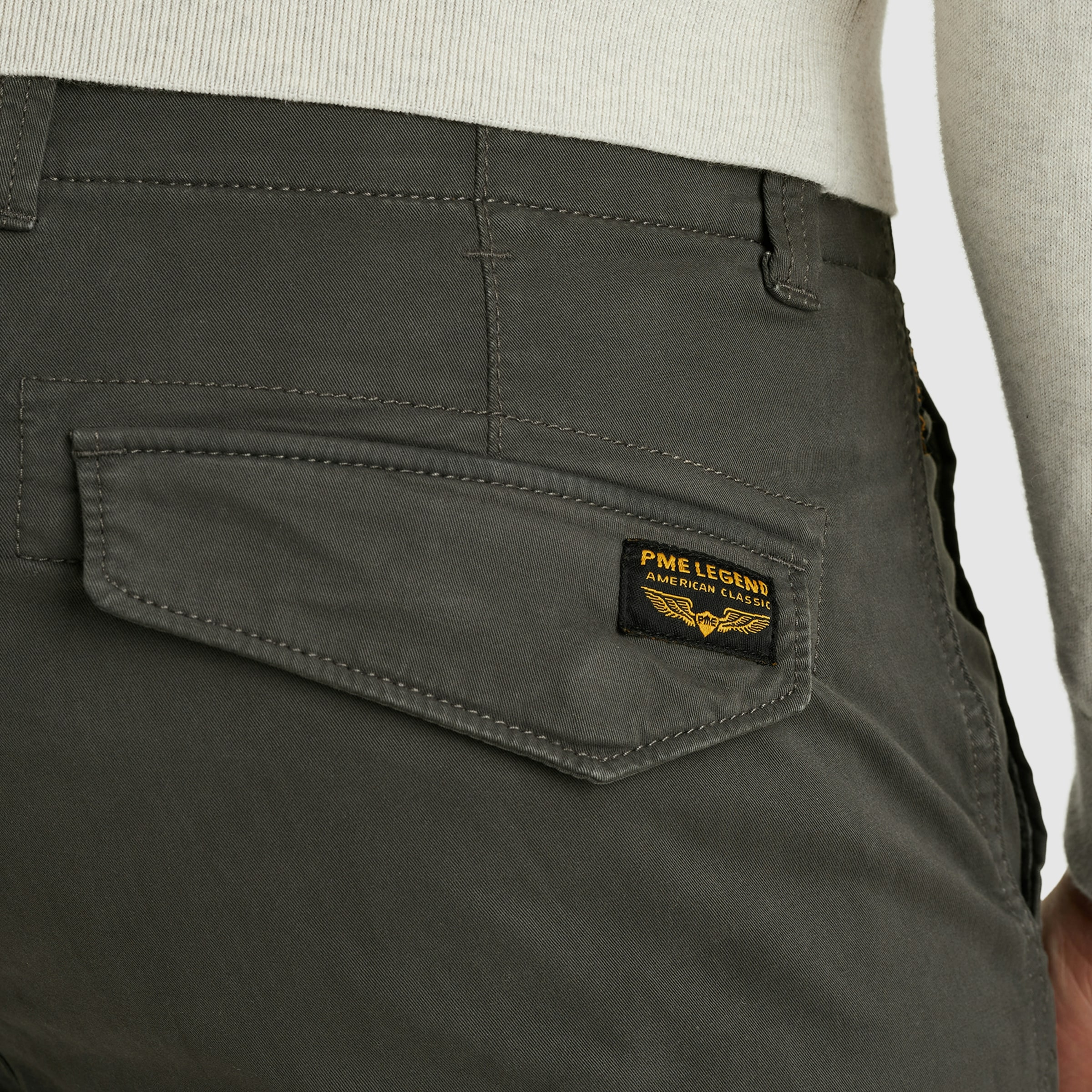 PME LEGEND Cargohose »Nordrop Stretch Twill«  mit Logo Stickerei
