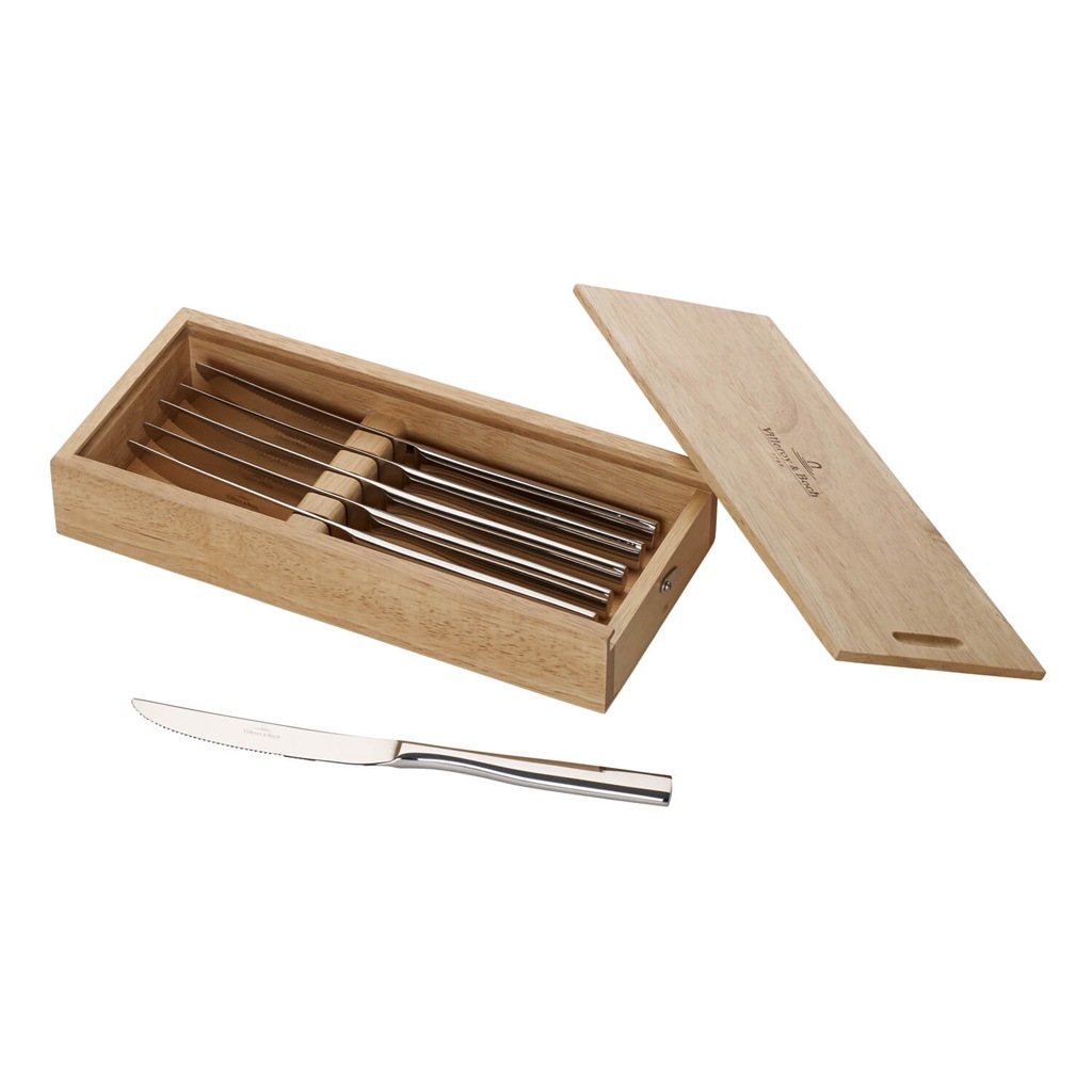 Villeroy & Boch Besteck-Set »Pizza-& Steakmesser Piemont 6er Set silber«
