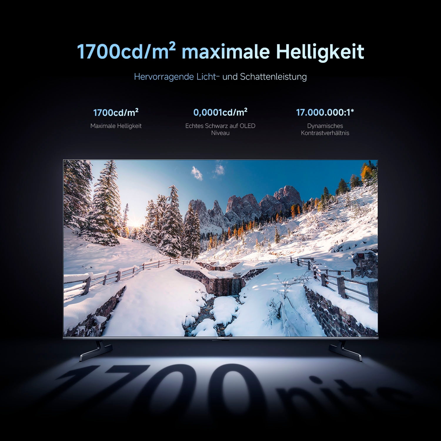Xiaomi QLED Mini LED-Fernseher »L55MB-SEU« 138 cm/55 ″ Smart-TV Xiaomi TV S Pro Mini LED 55 (2026)