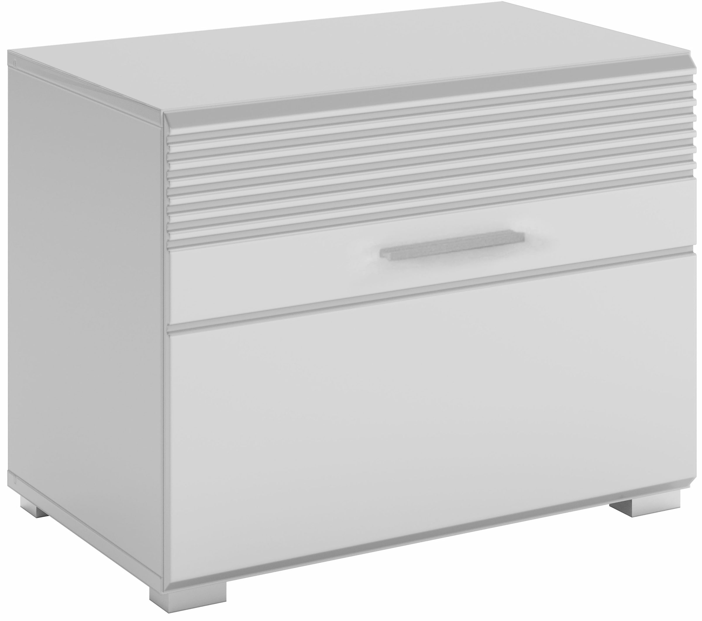 INOSIGN Sitzbank »Malmö, Breite 60 cm, 1 Tür, 2 Fächer, hochwertige MDF Front«, Rillenfräsung, Bank, Schuhbank, Garderobenbank, Dielenbank