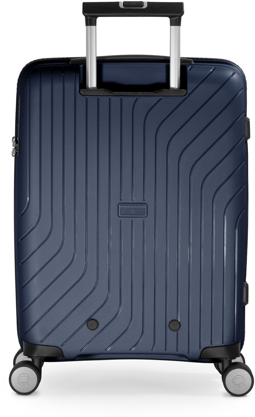 Hauptstadtkoffer Hartschalen-Trolley »TXL, dunkelblau, 55 cm«, 4 Rollen,  mit gepolstertem Laptopfach bei ♕