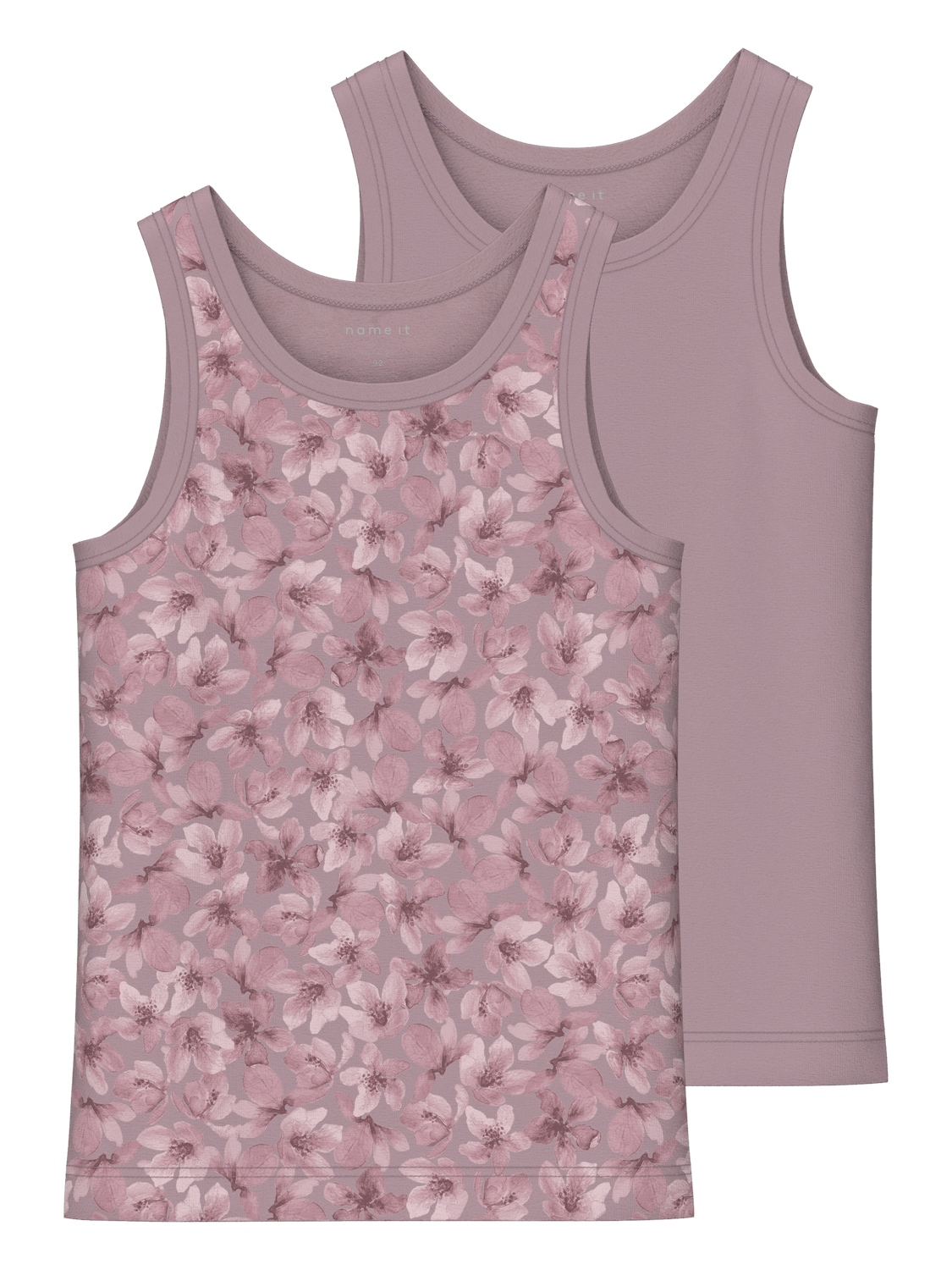 Unterhemd »NMFTANK TOP 2P MAUVE FLOWER NOOS«, (Packung, 2 St.)